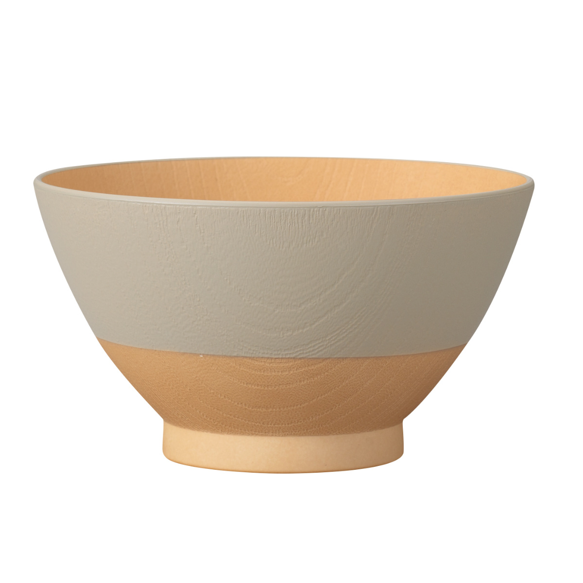 茶碗 日々色 抗菌 飯椀 ( BPAフリー 日本製 電子レンジ対応 食洗機対応 おしゃれ かわいい 11.8cm プラスチック シンプル パステル お茶わん ライスボウル 木目調 ) 【レモン】 レモン