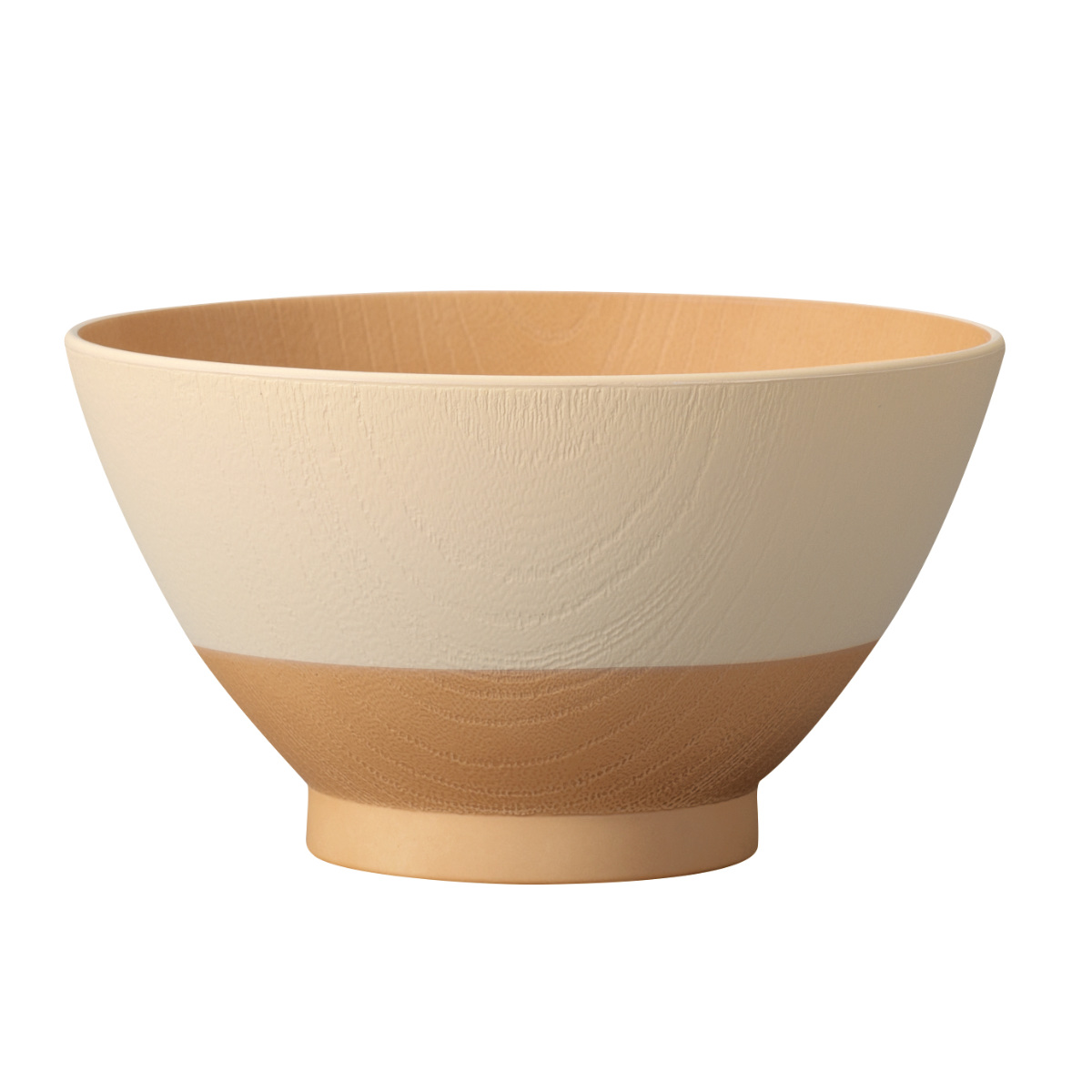 茶碗 日々色 抗菌 飯椀 ( BPAフリー 日本製 電子レンジ対応 食洗機対応 おしゃれ かわいい 11.8cm プラスチック シンプル パステル お茶わん ライスボウル 木目調 ) 【レモン】 レモン