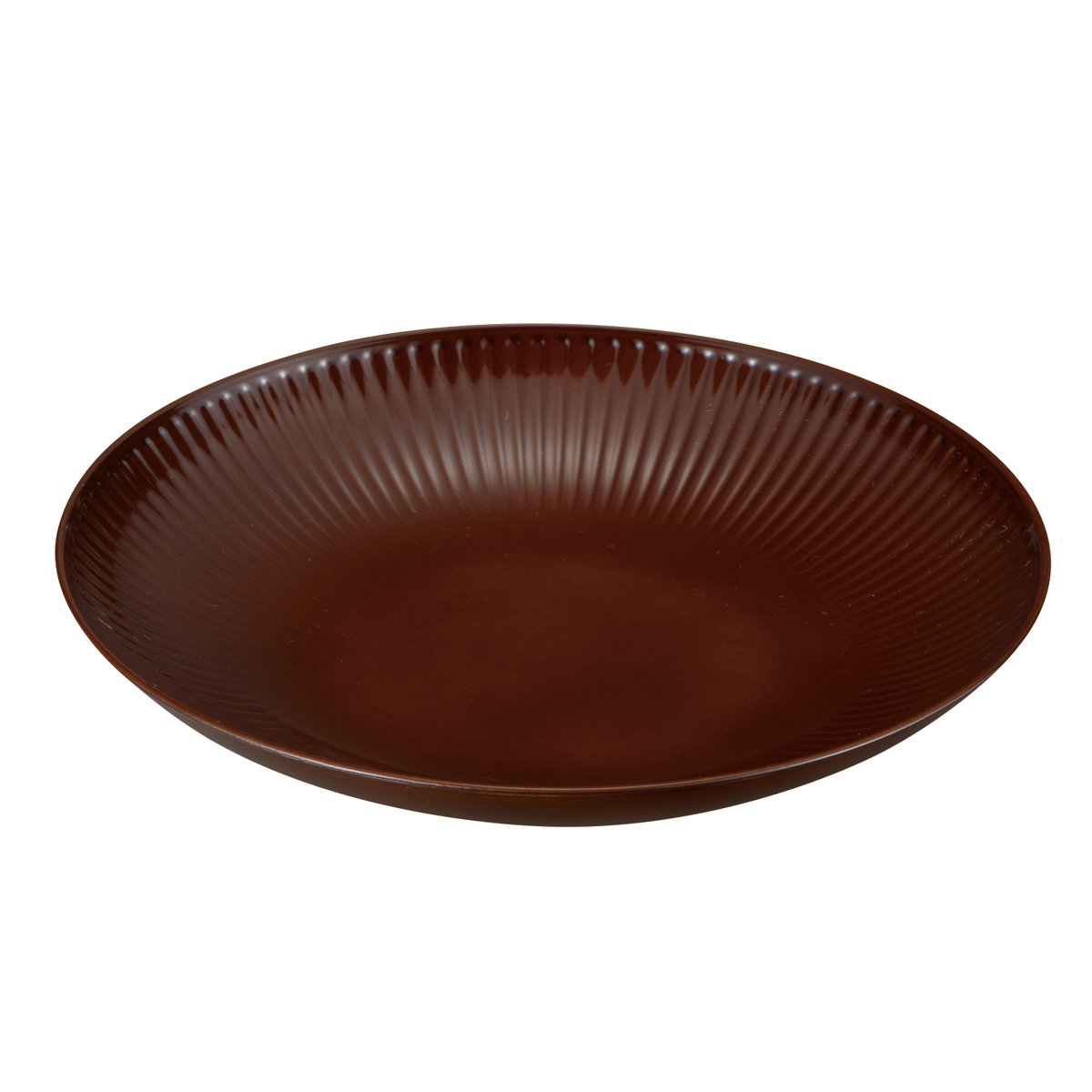 プレート cerala 丸 L ( BPAフリー 日本製 電子レンジ対応 食洗機対応 お皿 皿 21.5cm おしゃれ かわいい シンプル 軽い 割れにくい 中皿 丈夫 陶器風 メイン皿 ラウンド ) 【ブラウン】 ブラウン