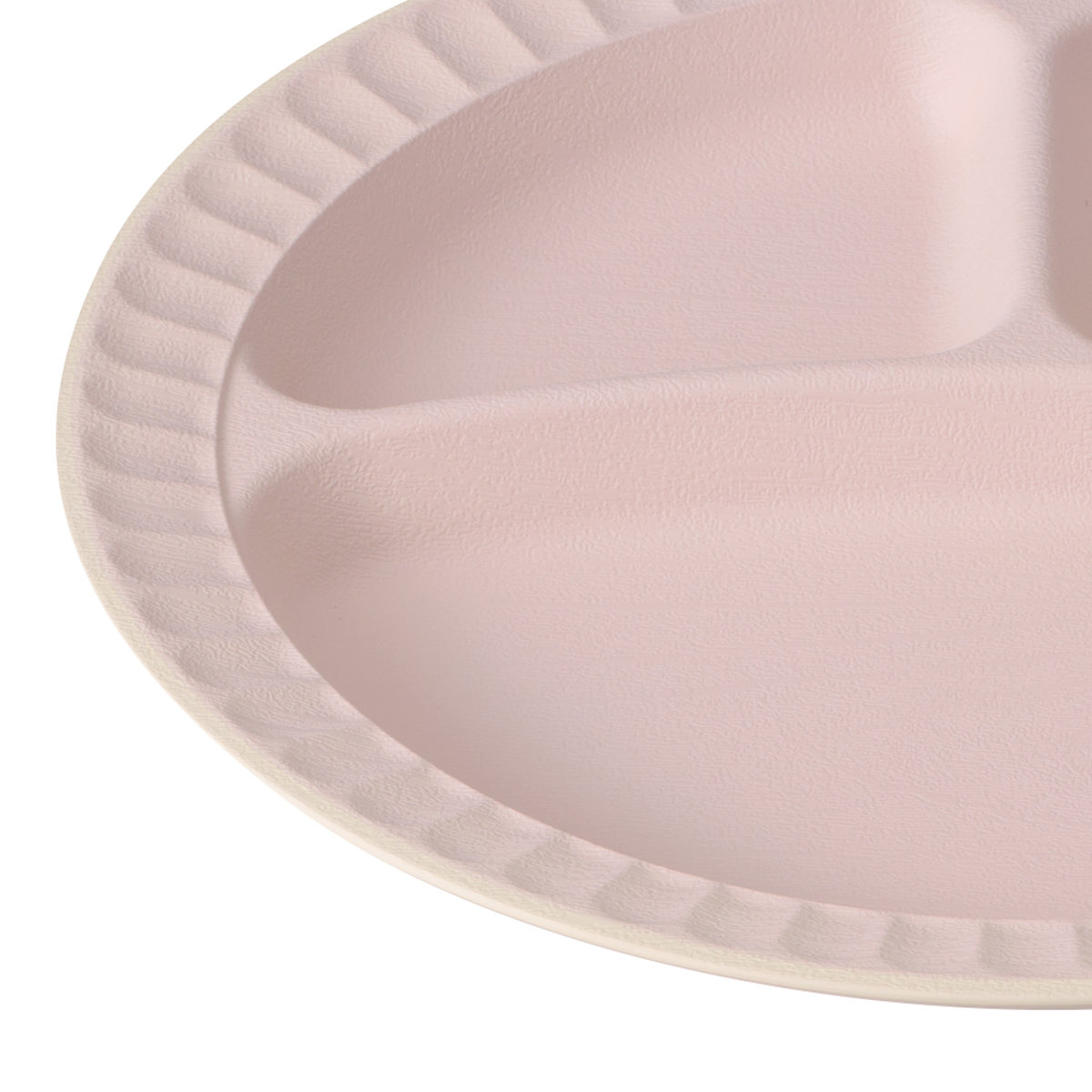 ランチプレート fuwary 抗菌 ランチ ( BPAフリー 電子レンジ対応 食洗機対応 日本製 プレート お皿 皿 26.5cm おしゃれ かわいい シンプル パステル 仕切り皿 ランチ皿 ワンプレート 軽い 割れにくい 丈夫 ) 【ピンク】 ピンク