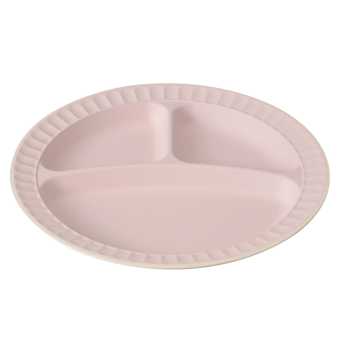 ランチプレート fuwary 抗菌 ランチ ( BPAフリー 電子レンジ対応 食洗機対応 日本製 プレート お皿 皿 26.5cm おしゃれ かわいい シンプル パステル 仕切り皿 ランチ皿 ワンプレート 軽い 割れにくい 丈夫 ) 【ピンク】 ピンク