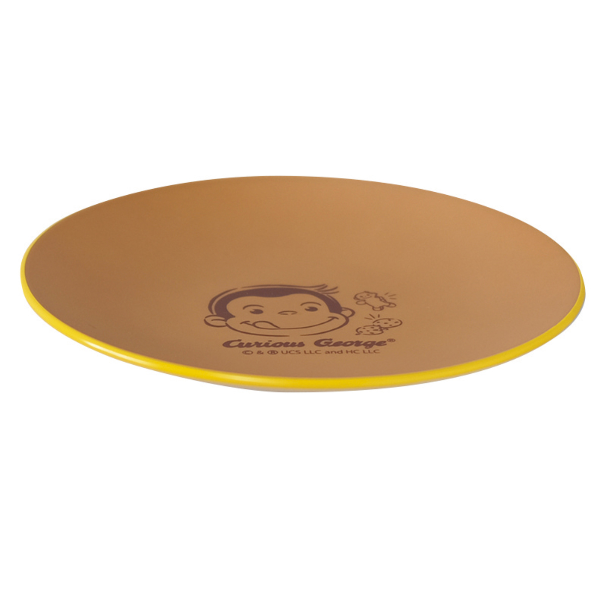 プレート おさるのジョージ CG 塗プレート アイボリー ( BPAフリー 電子レンジ対応 食洗機対応 キャラクター お皿 皿 食器 かわいい おしゃれ ナチュラル )