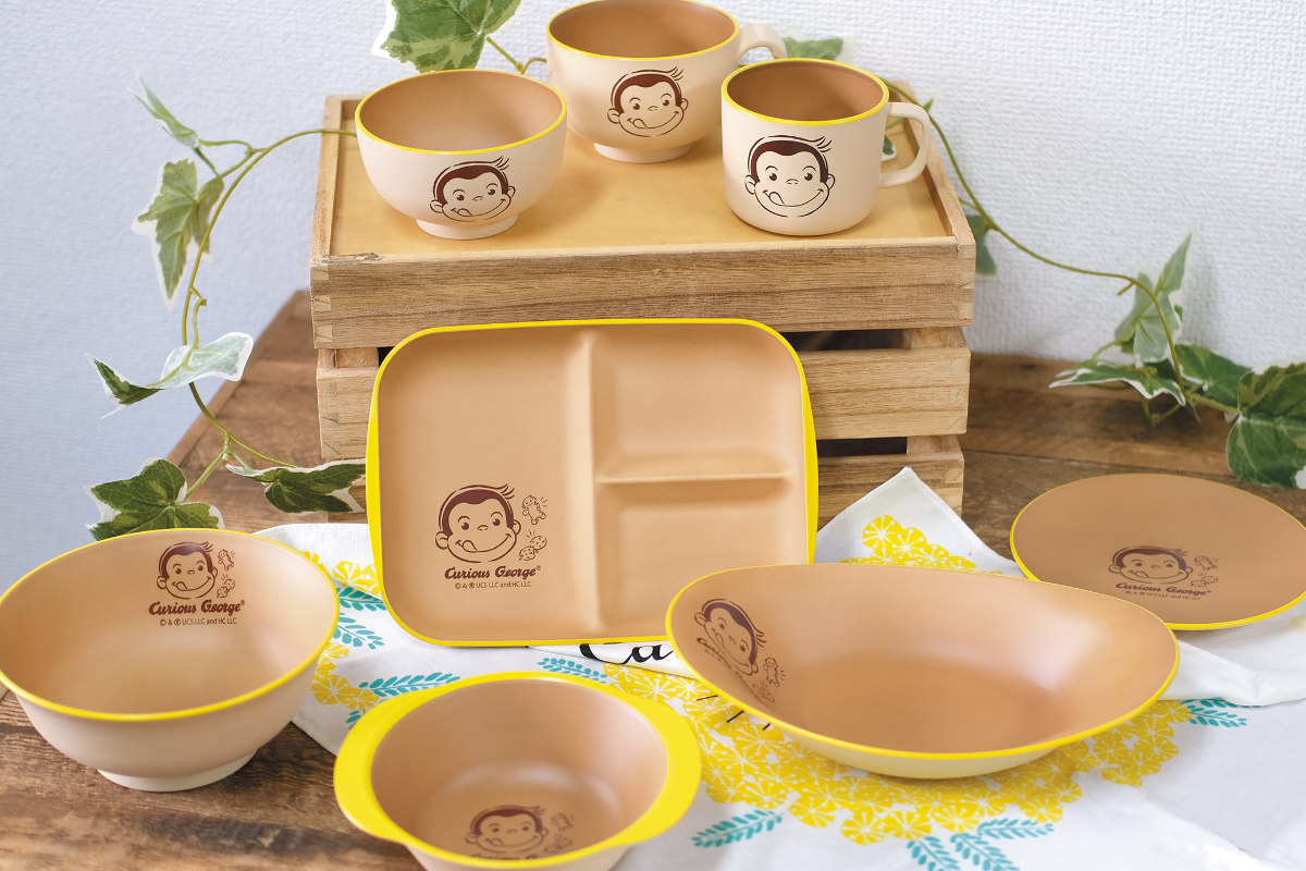 汁椀 おさるのジョージ CG 塗手付汁わん アイボリー ( BPAフリー 電子レンジ対応 食洗機対応 キャラクター 椀 碗 食器 取っ手付き かわいい おしゃれ ナチュラル )