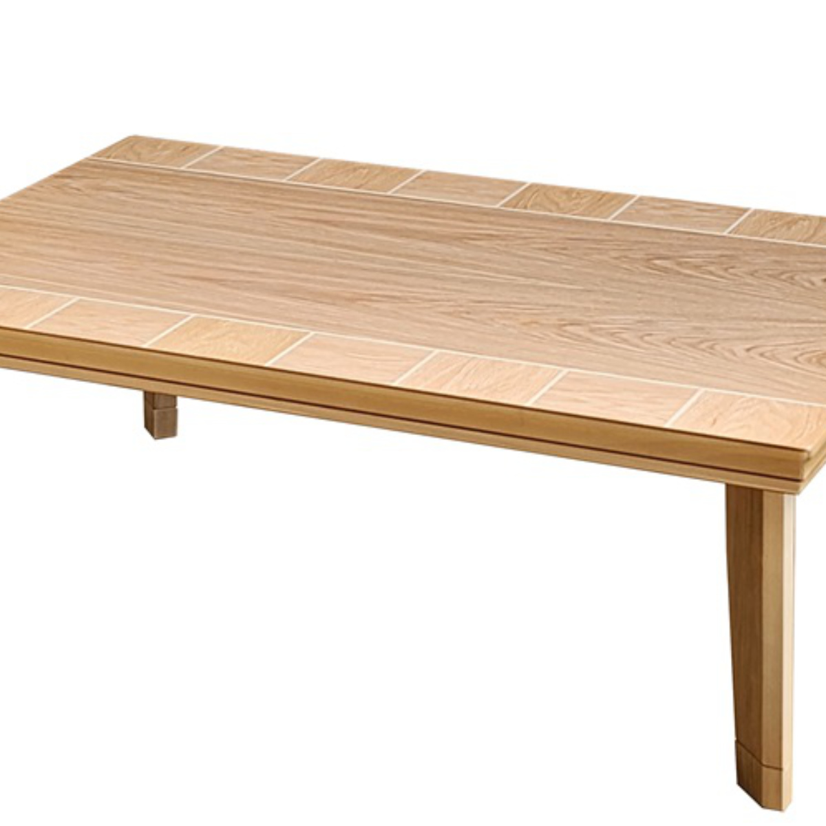 こたつテーブル 継ぎ脚 幅120cm ブロック ( こたつ テーブル リビングテーブル ローテーブル 長方形 高さ調節 37cm 41cm 継ぎ足 コタツ 天然木 木製 日本製 1年中 使える 座卓 おしゃれ ハロゲンヒーター 奥行75cm ) 【ナチュラル】 ナチュラル