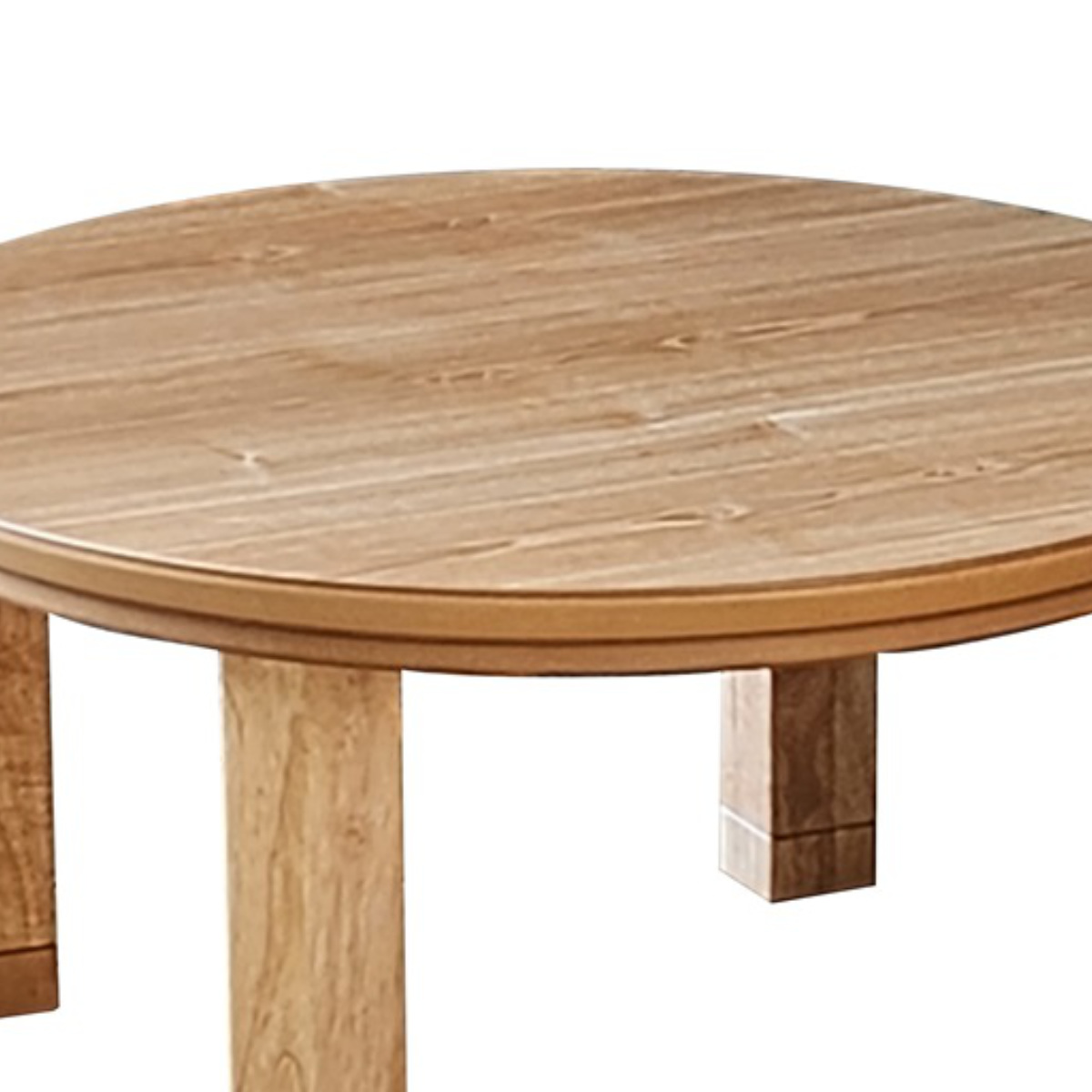 こたつテーブル 継ぎ脚 円型 直径80cm マリン ( こたつ テーブル リビングテーブル ローテーブル 丸 円形 高さ調節 36cm 40cm 継ぎ足 コタツ 天然木 木製 日本製 リビング 1年中 使える 座卓 おしゃれ ハロゲンヒーター ) 【ナチュラル】 ナチュラル