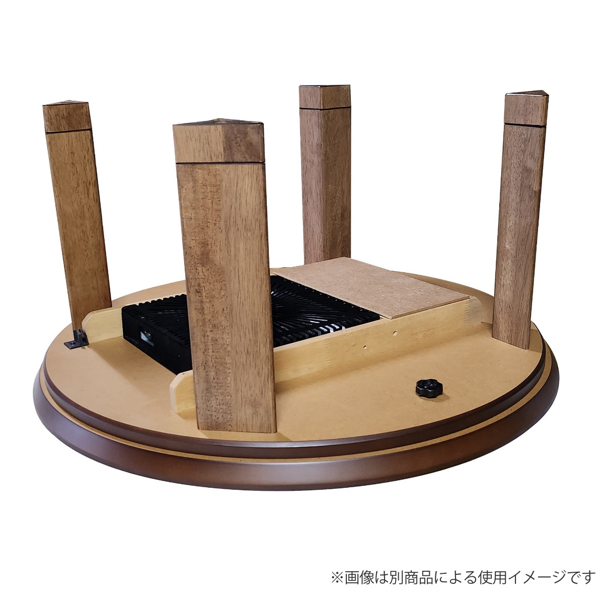 こたつテーブル 継ぎ脚 円型 直径80cm マリン ( こたつ テーブル リビングテーブル ローテーブル 丸 円形 高さ調節 36cm 40cm 継ぎ足 コタツ 天然木 木製 日本製 リビング 1年中 使える 座卓 おしゃれ ハロゲンヒーター ) 【ナチュラル】 ナチュラル