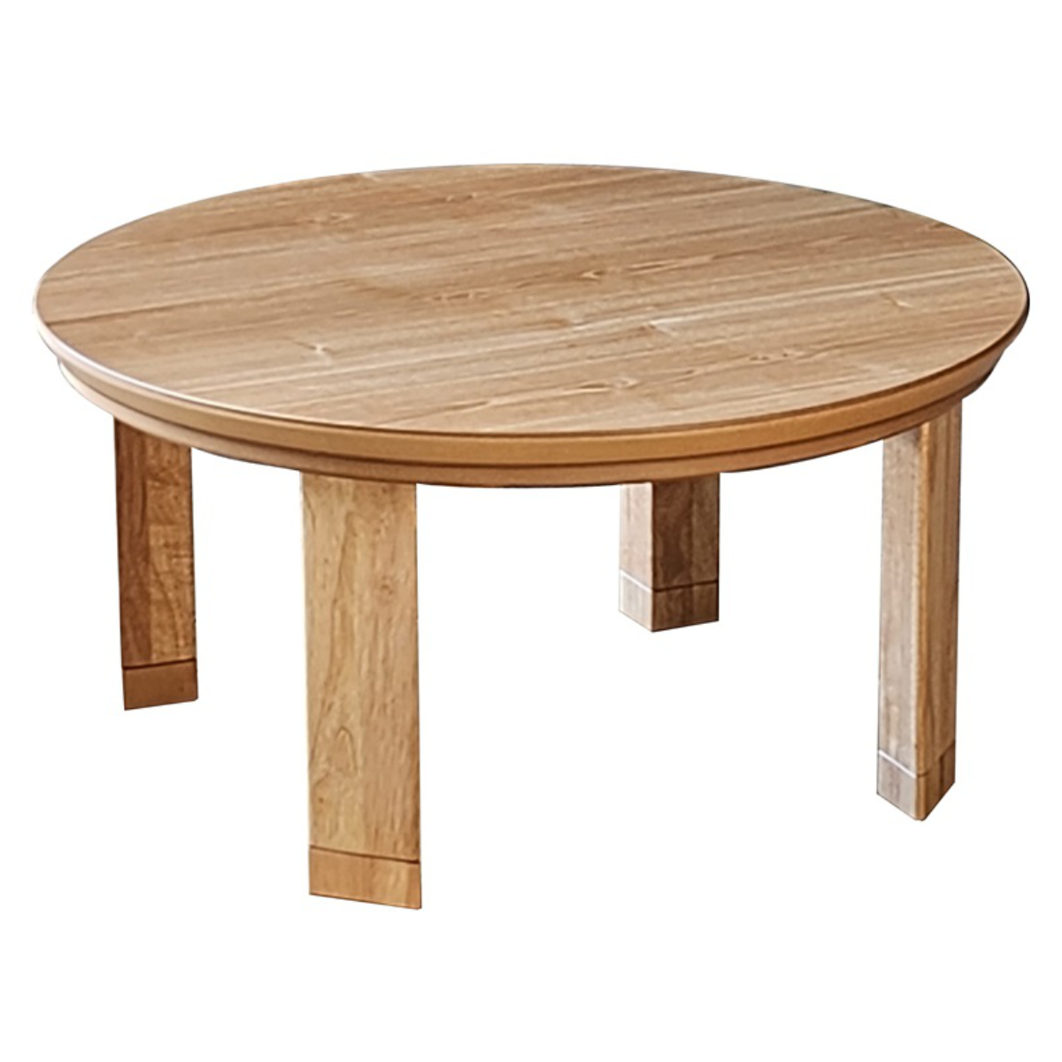 こたつテーブル 継ぎ脚 円型 直径80cm マリン ( こたつ テーブル リビングテーブル ローテーブル 丸 円形 高さ調節 36cm 40cm 継ぎ足 コタツ 天然木 木製 日本製 リビング 1年中 使える 座卓 おしゃれ ハロゲンヒーター ) 【ナチュラル】 ナチュラル