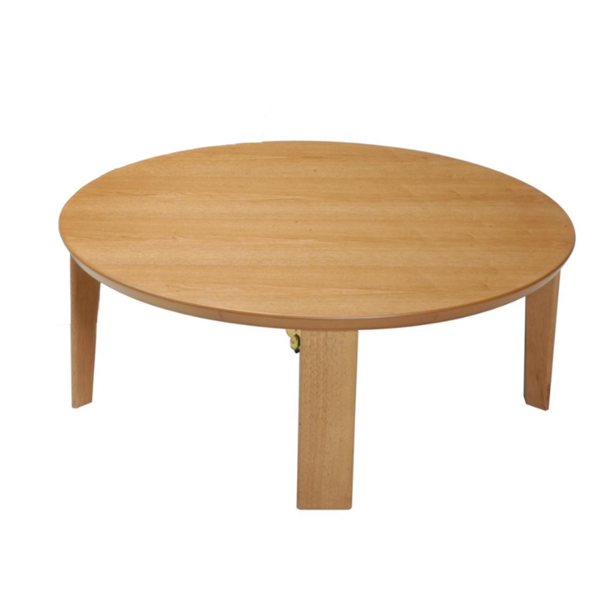 ローテーブル 折りたたみ 円型 直径90cm 座卓マロン ( テーブル 天然木 木製 折り畳み 丸 円形 完成品 折れ脚 リビングテーブル センターテーブル 日本製 ウォールナット 机 ちゃぶ台 折りたたみテーブル おしゃれ 食卓 和風 ) 【ブラウン】 ブラウン