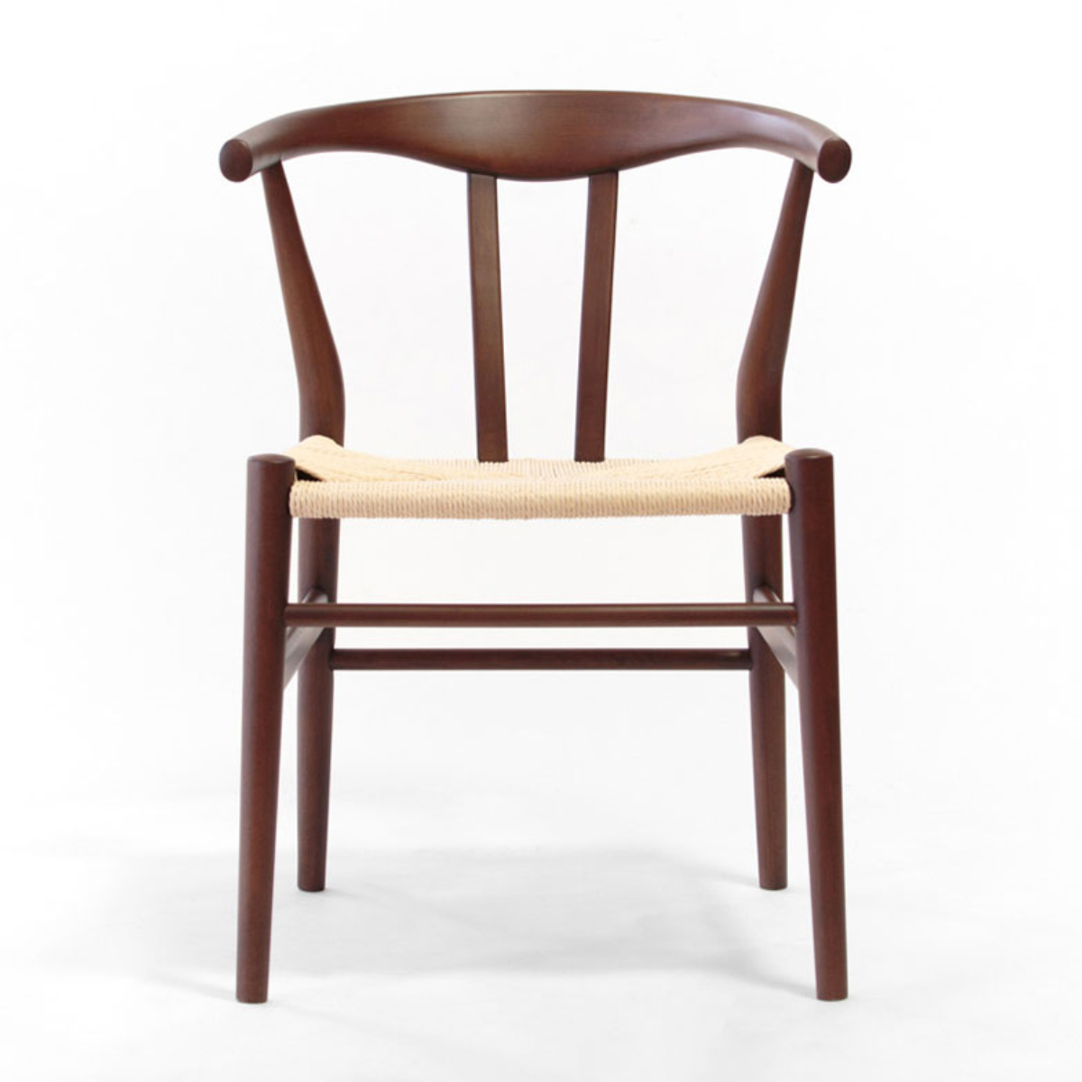 ダイニングチェア 座面高44cm リボーンチェア お掃除ロボット対応 ペーパーコード ビーチ ブラウン塗装 ( リプロダクト デザイナーズチェア チェア Yチェア 椅子 食卓 背もたれ 天然木 ブラウン 北欧 無垢材 曲木 ) 【ブラック】 ブラック