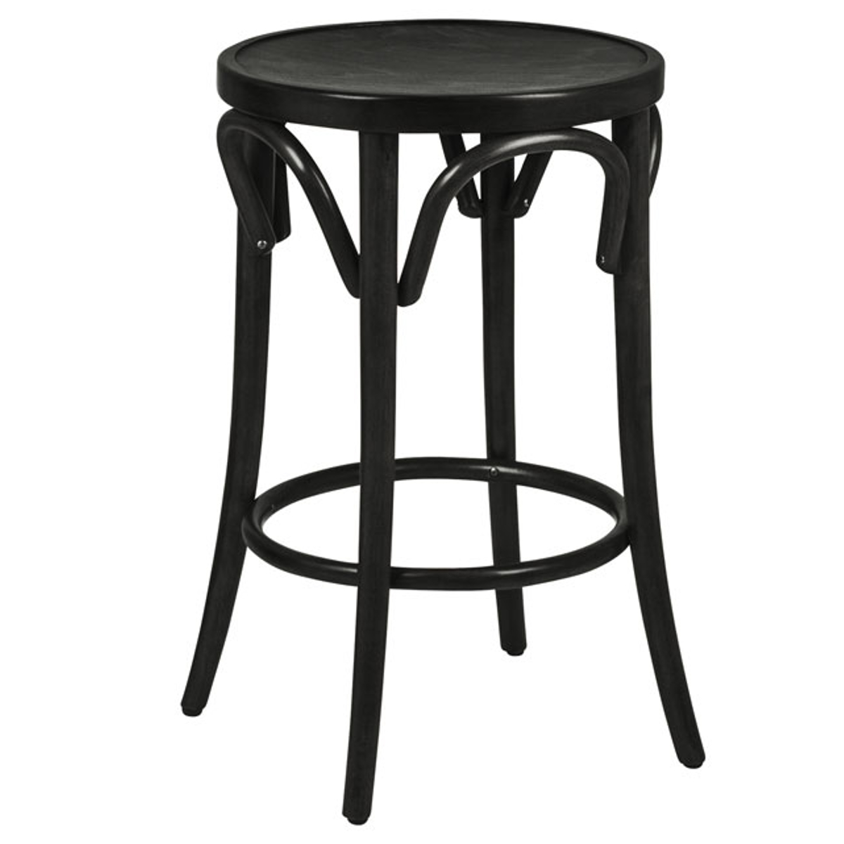 スツール 高さ65cm 曲木チェア アルト ( チェア チェアー 木製 天然木 1人掛け イス 椅子 いす 腰掛け ベントウッドチェア 丸 曲線 来客用 キッチン 玄関 背もたれなし 円形 完成品 おしゃれ 丸椅子 ) 【ブラウン】 ブラウン