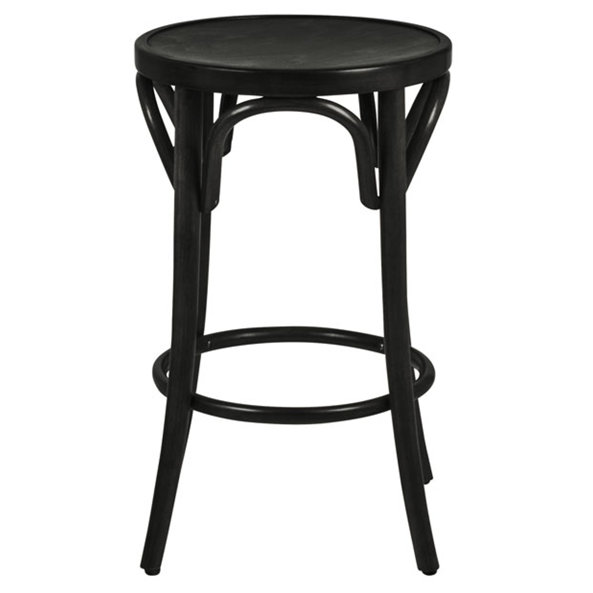 スツール 高さ65cm 曲木チェア アルト ( チェア チェアー 木製 天然木 1人掛け イス 椅子 いす 腰掛け ベントウッドチェア 丸 曲線 来客用 キッチン 玄関 背もたれなし 円形 完成品 おしゃれ 丸椅子 ) 【ブラウン】 ブラウン