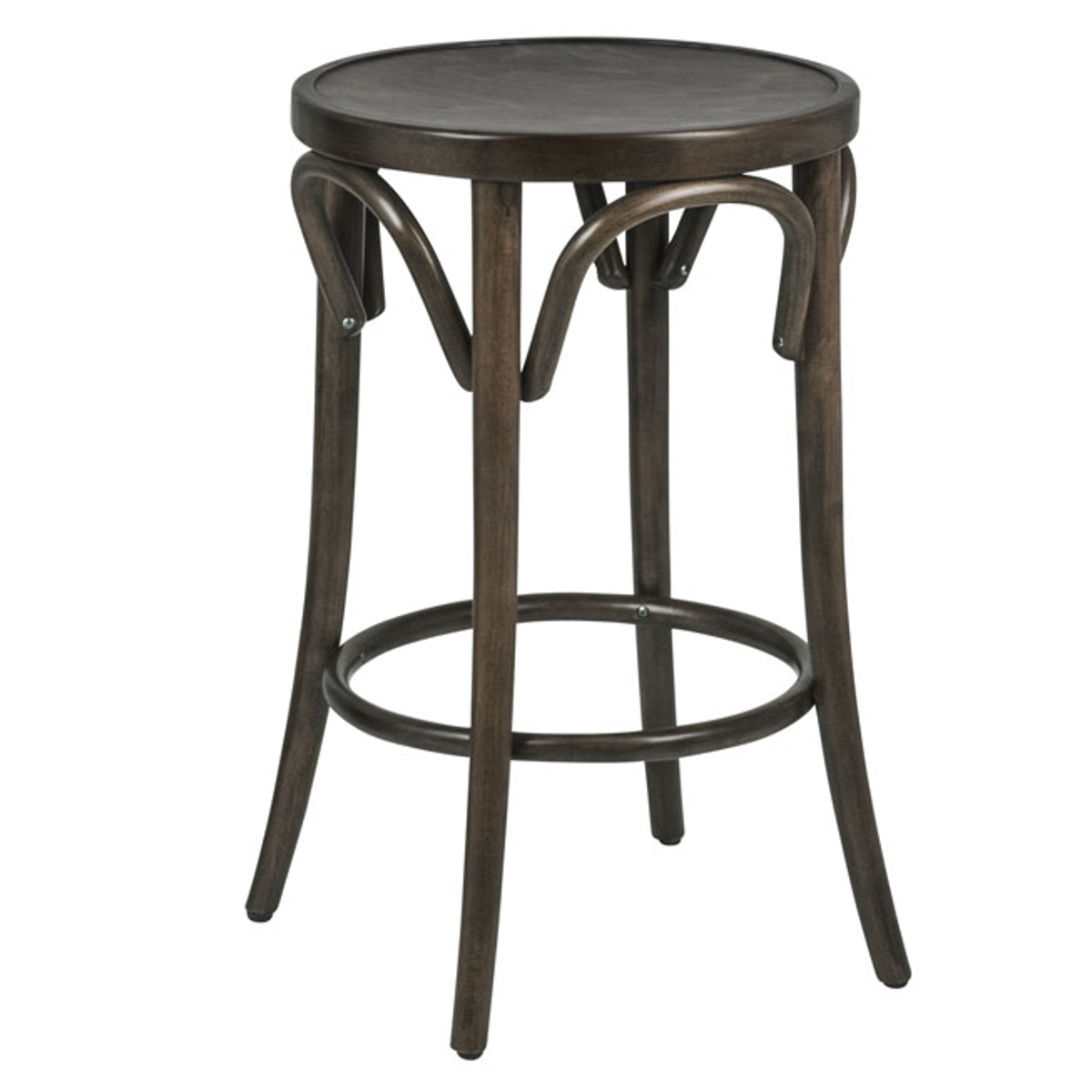 スツール 高さ65cm 曲木チェア アルト ( チェア チェアー 木製 天然木 1人掛け イス 椅子 いす 腰掛け ベントウッドチェア 丸 曲線 来客用 キッチン 玄関 背もたれなし 円形 完成品 おしゃれ 丸椅子 ) 【ブラウン】 ブラウン