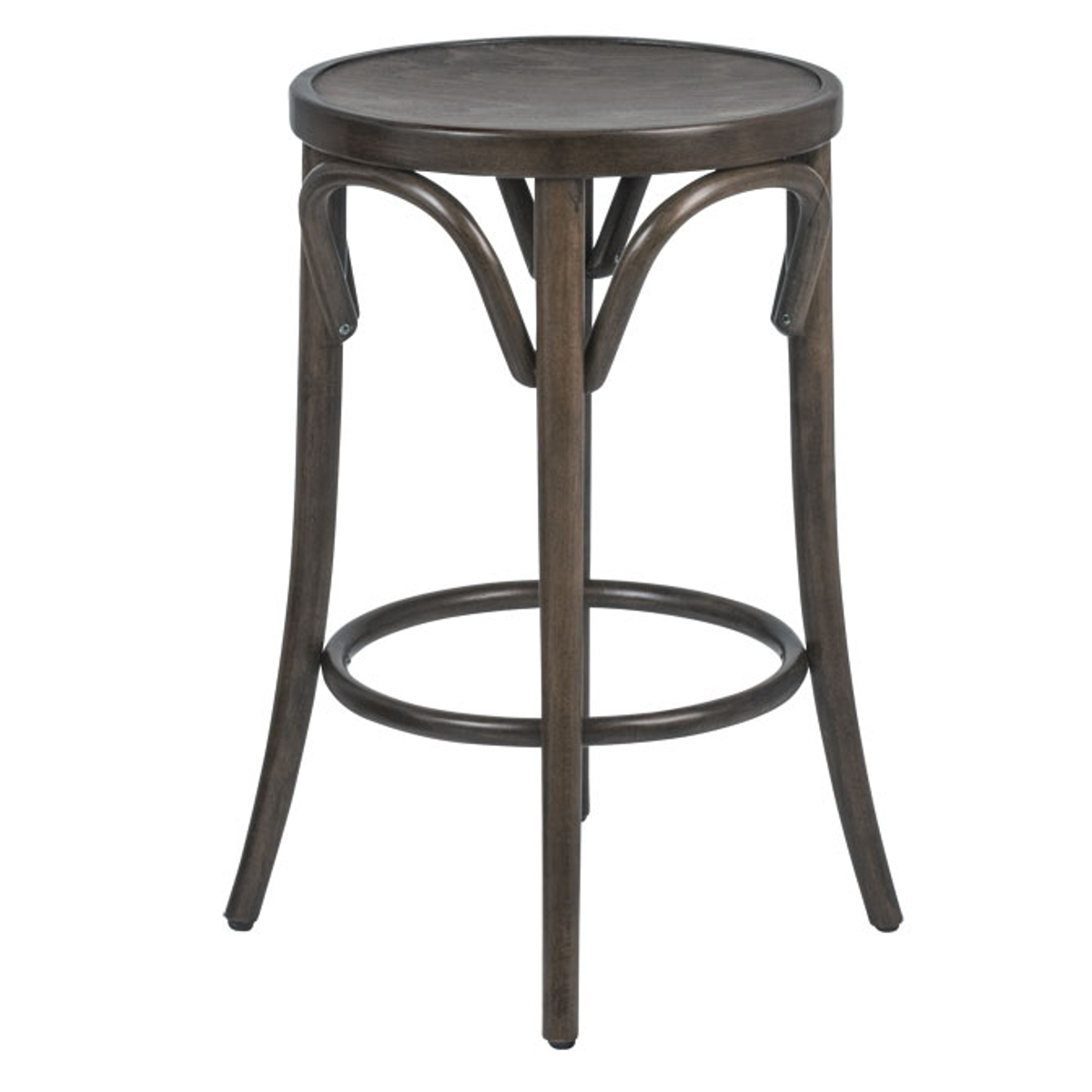 スツール 高さ65cm 曲木チェア アルト ( チェア チェアー 木製 天然木 1人掛け イス 椅子 いす 腰掛け ベントウッドチェア 丸 曲線 来客用 キッチン 玄関 背もたれなし 円形 完成品 おしゃれ 丸椅子 ) 【ブラウン】 ブラウン