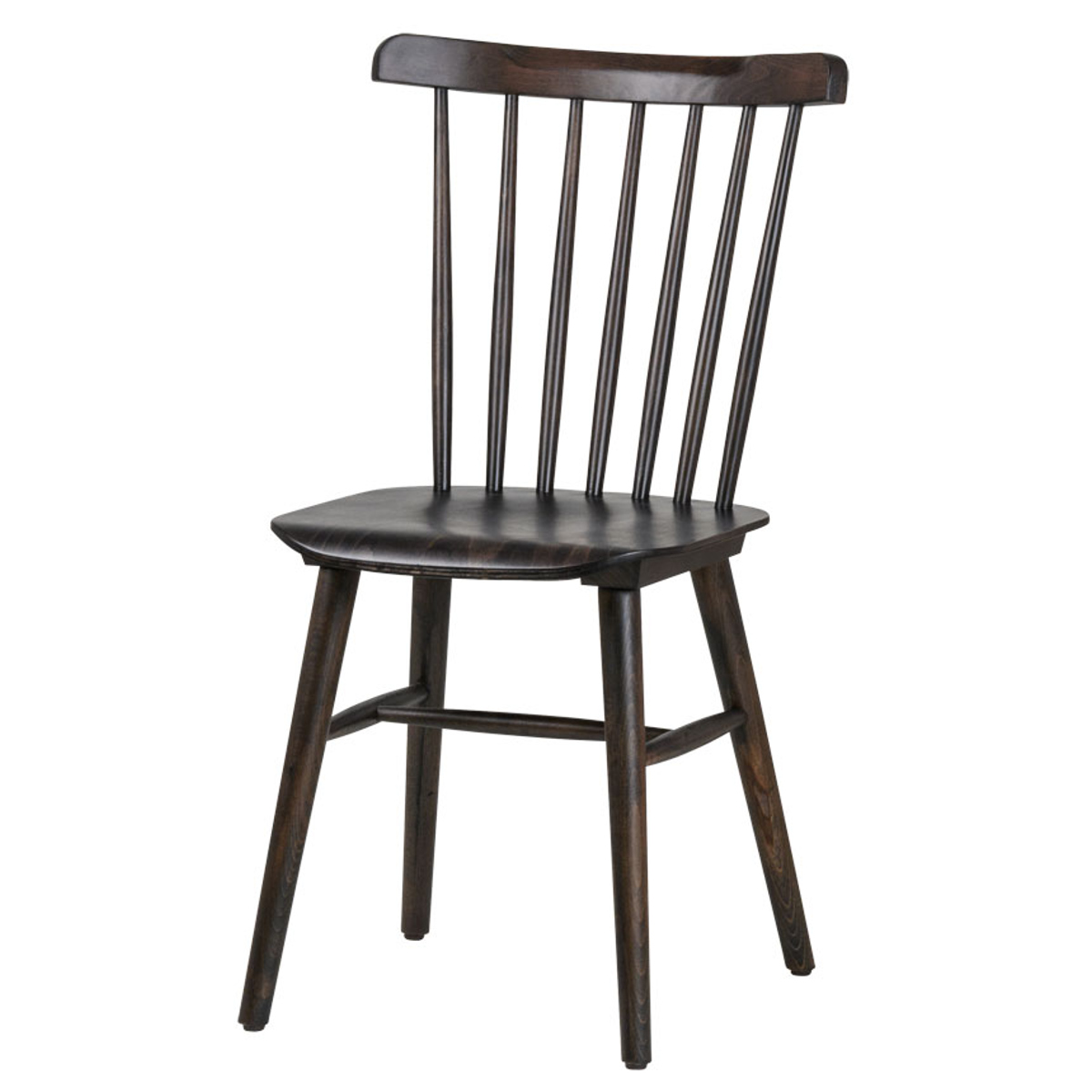 ダイニングチェア 同色2脚セット 座面高46cm 曲木チェア ハーク ( 食卓椅子 チェア ダイニング イス 椅子 木製 天然木 曲木 チェアー 完成品 食卓 リビング おしゃれ ダイニングチェアー リビングチェア アームレス 木製椅子 ) 【ブラック】 ブラック