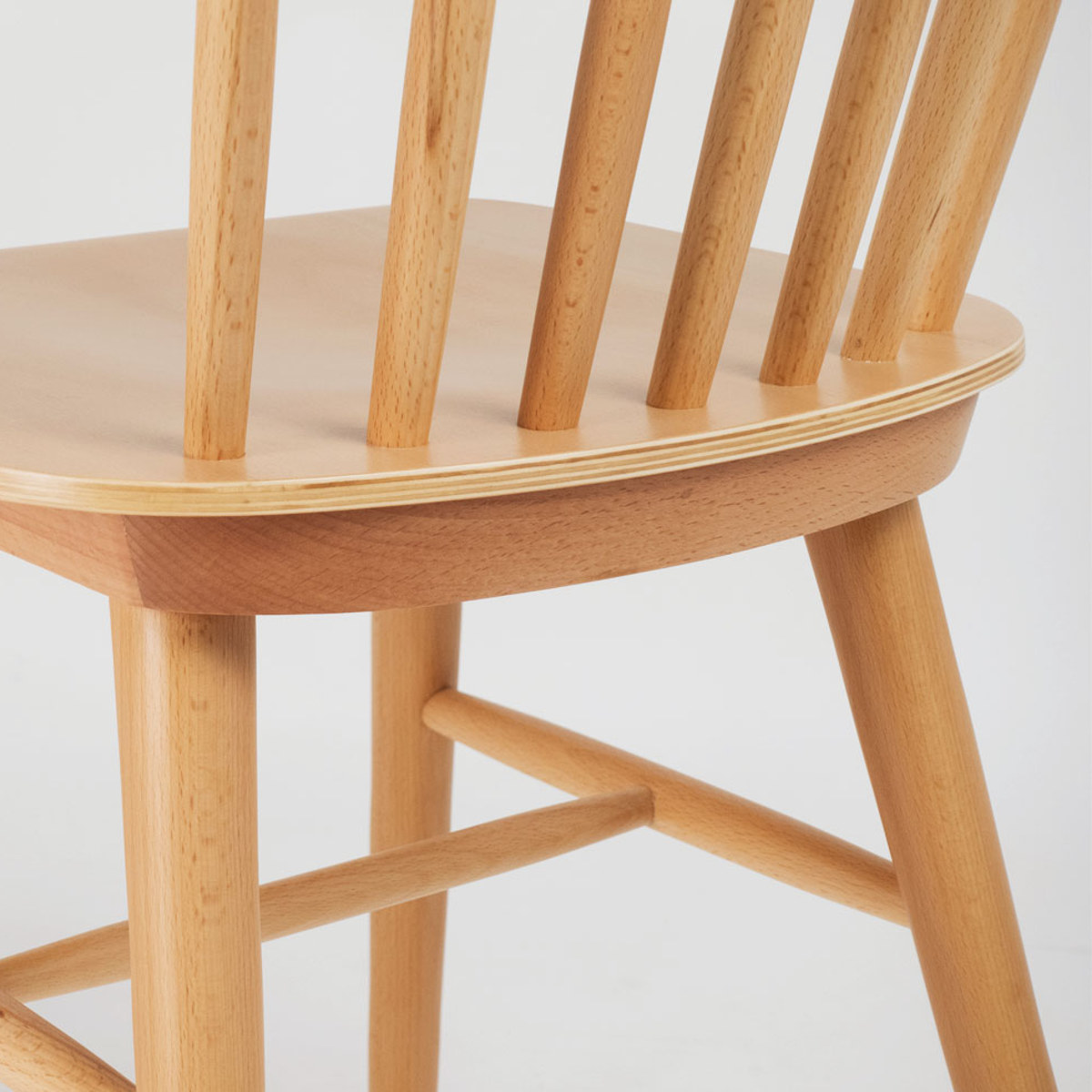 ダイニングチェア 同色2脚セット 座面高46cm 曲木チェア ハーク ( 食卓椅子 チェア ダイニング イス 椅子 木製 天然木 曲木 チェアー 完成品 食卓 リビング おしゃれ ダイニングチェアー リビングチェア アームレス 木製椅子 ) 【ブラック】 ブラック