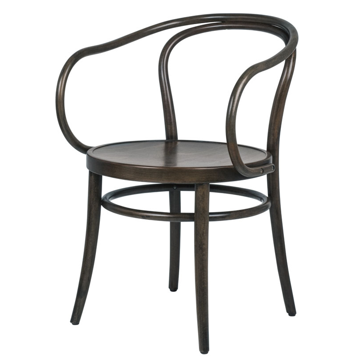 ダイニングチェア 座面高46cm 曲木チェア ルネ ( 食卓椅子 チェア ダイニング イス 椅子 木製 天然木 曲木 チェアー 完成品 食卓 リビング おしゃれ ダイニングチェアー リビングチェア 肘掛け 木製椅子 )