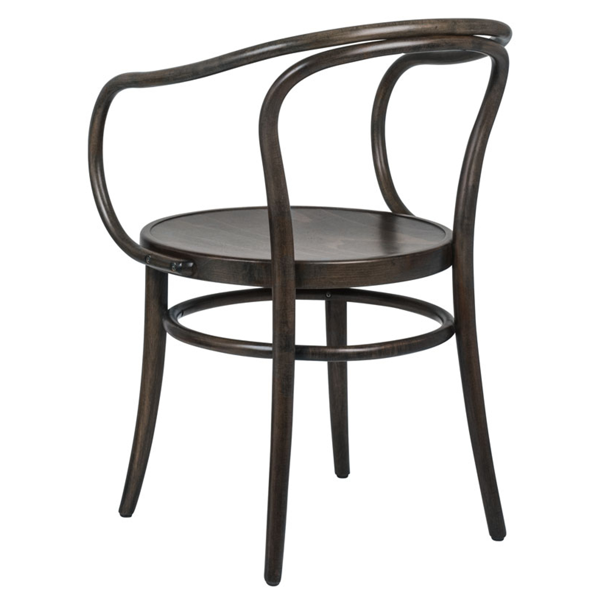 ダイニングチェア 座面高46cm 曲木チェア ルネ ( 食卓椅子 チェア ダイニング イス 椅子 木製 天然木 曲木 チェアー 完成品 食卓 リビング おしゃれ ダイニングチェアー リビングチェア 肘掛け 木製椅子 )