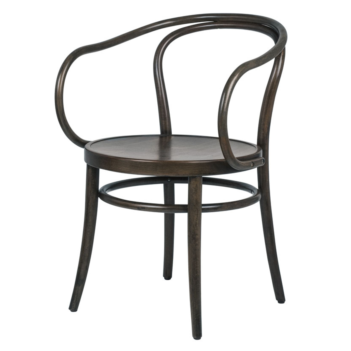 ダイニングチェア 座面高46cm 曲木チェア ルネ ( 食卓椅子 チェア ダイニング イス 椅子 木製 天然木 曲木 チェアー 完成品 食卓 リビング おしゃれ ダイニングチェアー リビングチェア 肘掛け 木製椅子 )