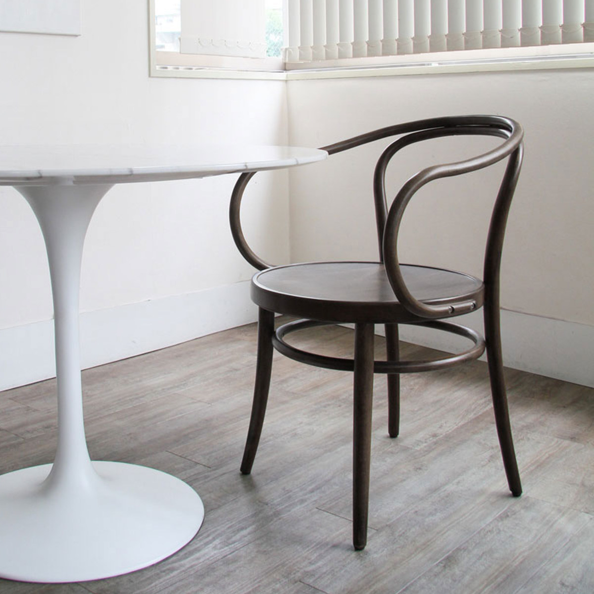 ダイニングチェア 座面高46cm 曲木チェア ルネ ( 食卓椅子 チェア ダイニング イス 椅子 木製 天然木 曲木 チェアー 完成品 食卓 リビング おしゃれ ダイニングチェアー リビングチェア 肘掛け 木製椅子 )