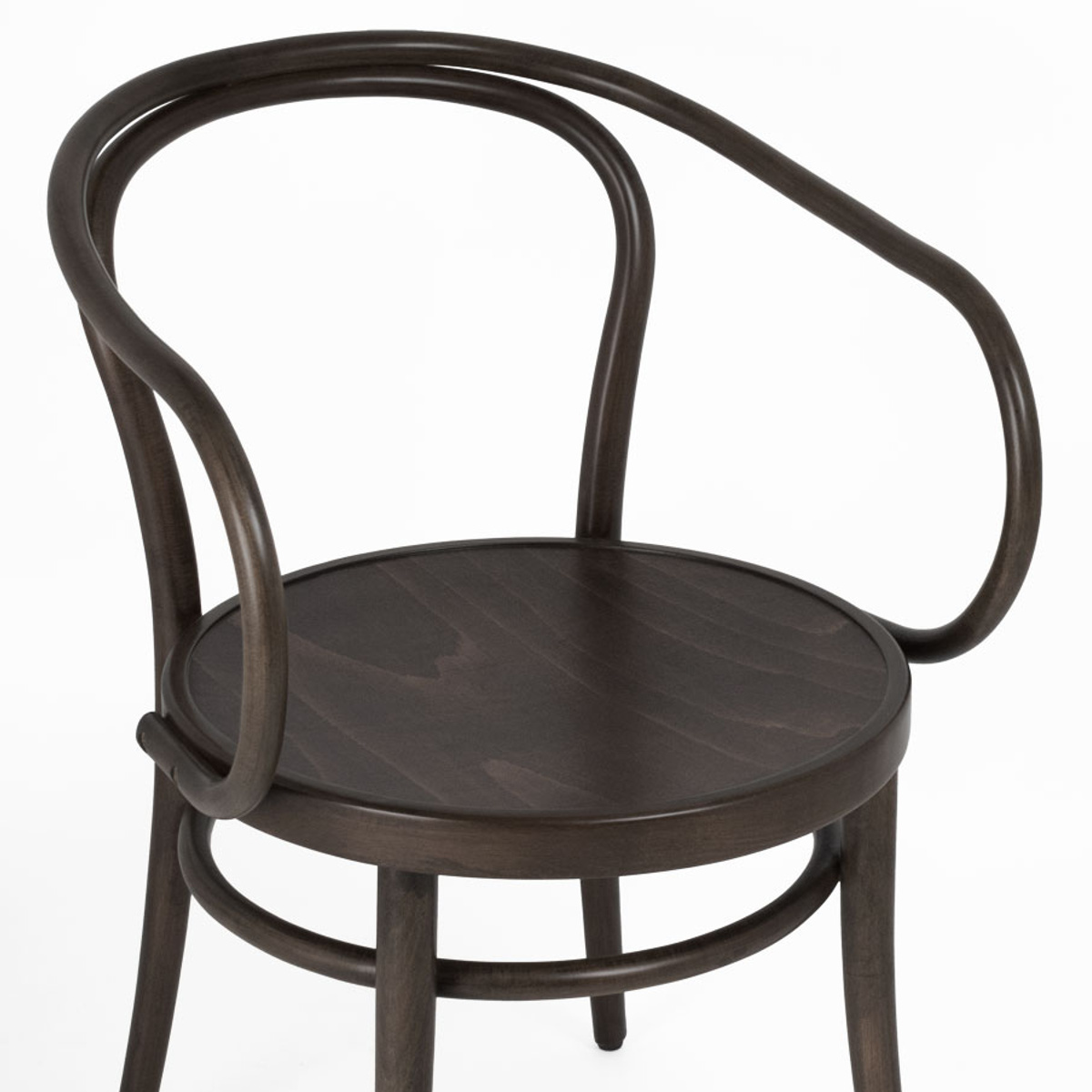 ダイニングチェア 座面高46cm 曲木チェア ルネ ( 食卓椅子 チェア ダイニング イス 椅子 木製 天然木 曲木 チェアー 完成品 食卓 リビング おしゃれ ダイニングチェアー リビングチェア 肘掛け 木製椅子 )