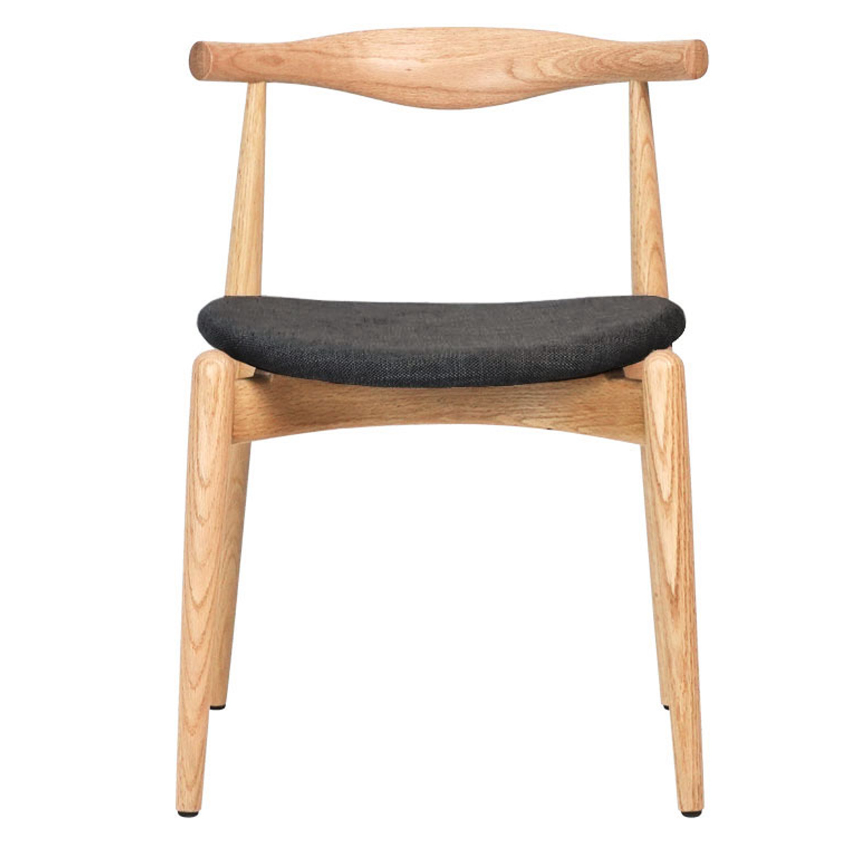 ダイニングチェア 座面高45cm レッドオーク 9109 ( チェア ダイニング イス 椅子 食卓椅子 完成品 木製 天然木 肘なし スタッキング 背もたれ アーチ形状 ファブリック チェアー いす 食卓 リビング 木製椅子 リビングチェア ) 【ライトグレー】 ライトグレー