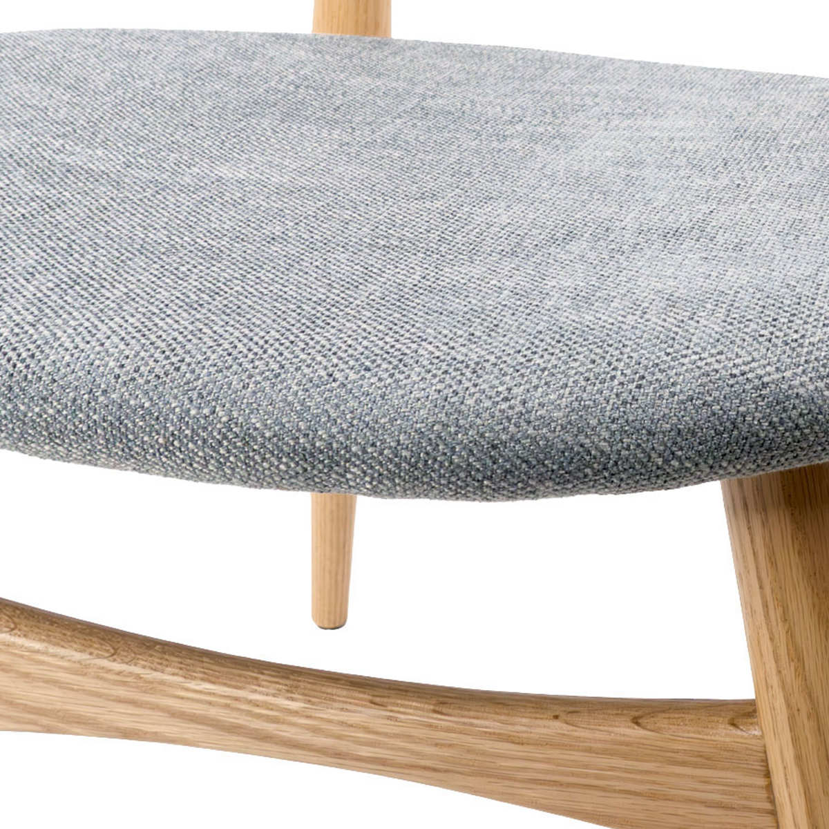 ダイニングチェア 座面高47cm レッドオーク 1542 ( チェア ダイニング イス 椅子 食卓椅子 完成品 木製 天然木 肘なし 背もたれ アーチ形状 ファブリック チェアー いす 食卓 リビング 木製椅子 リビングチェア ) 【ベージュ】 ベージュ