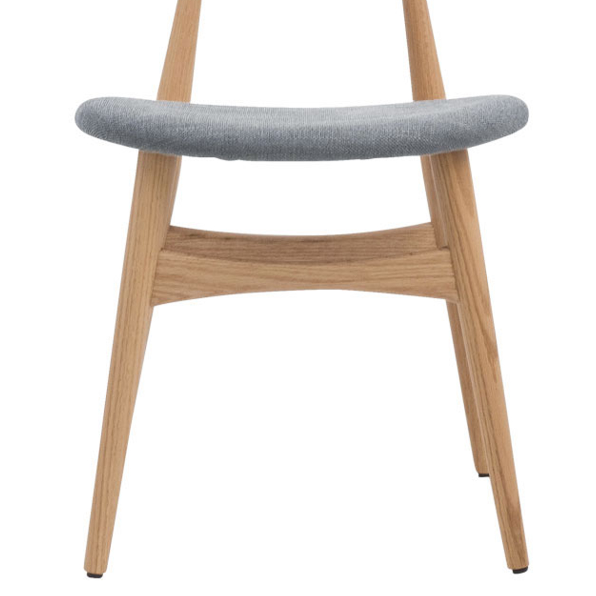 ダイニングチェア 座面高47cm レッドオーク 1542 ( チェア ダイニング イス 椅子 食卓椅子 完成品 木製 天然木 肘なし 背もたれ アーチ形状 ファブリック チェアー いす 食卓 リビング 木製椅子 リビングチェア ) 【ベージュ】 ベージュ