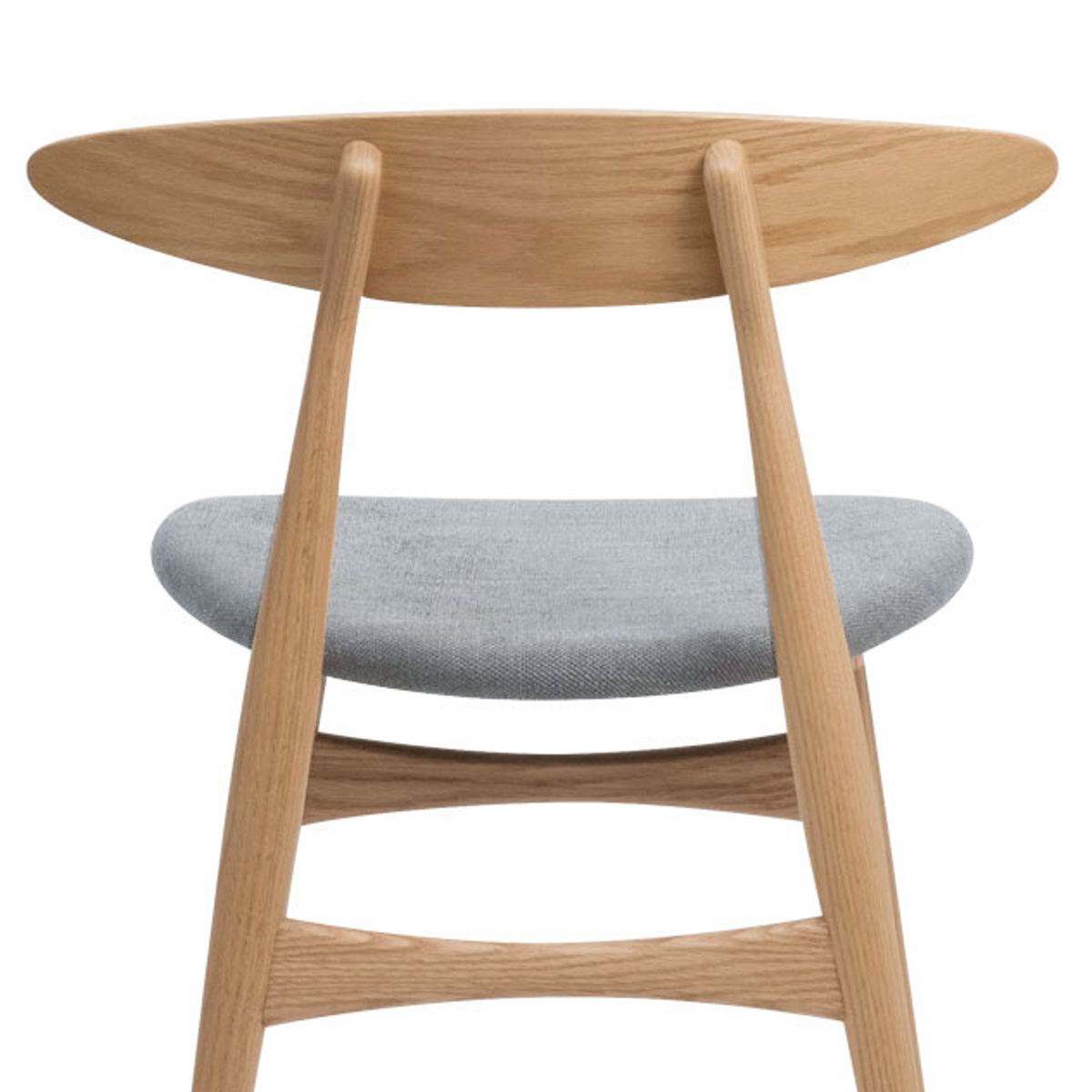 ダイニングチェア 座面高47cm レッドオーク 1542 ( チェア ダイニング イス 椅子 食卓椅子 完成品 木製 天然木 肘なし 背もたれ アーチ形状 ファブリック チェアー いす 食卓 リビング 木製椅子 リビングチェア ) 【ベージュ】 ベージュ