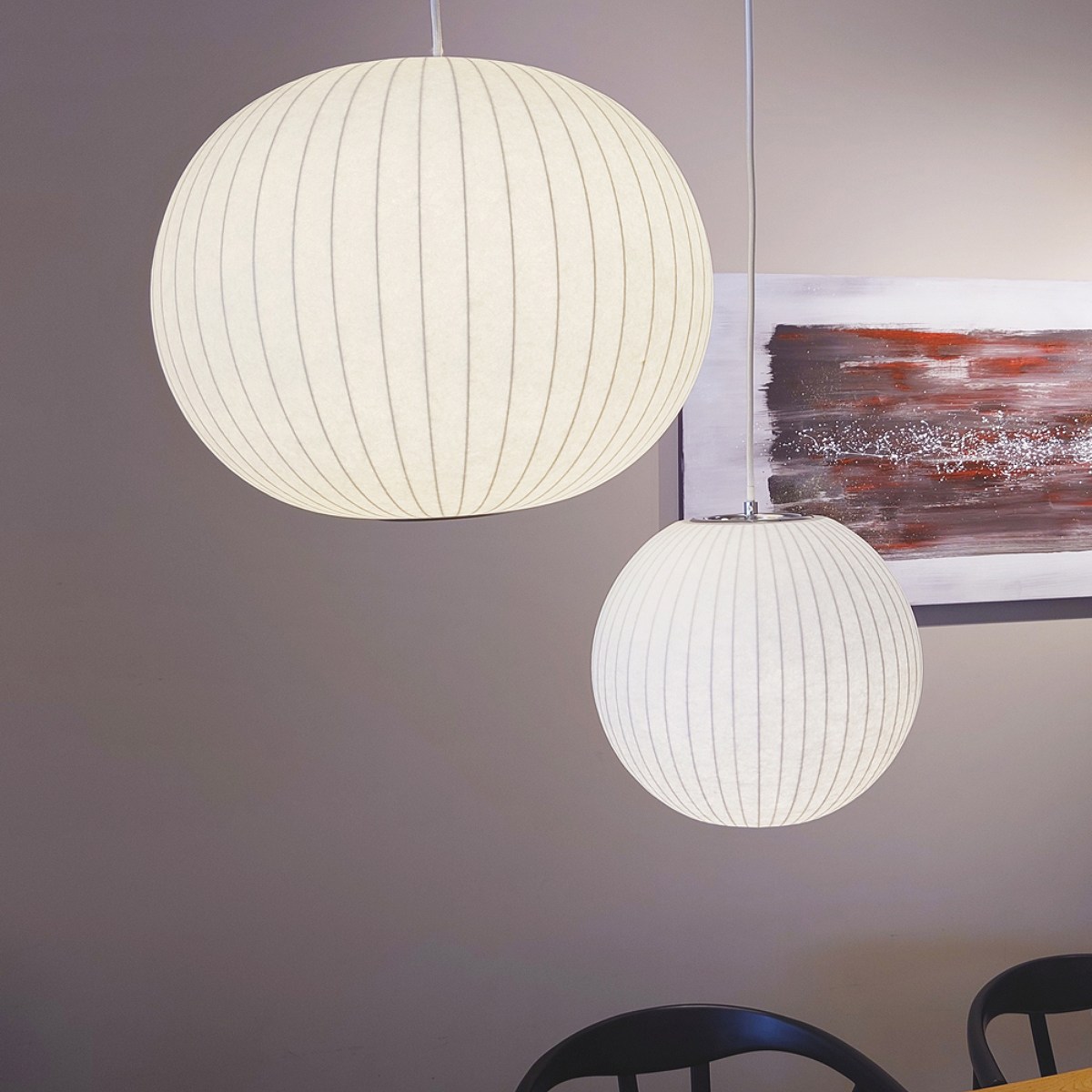 ペンダントライト バブルランプ ボール スモール ( リプロダクト LED ライト 照明 ランプ 吊り下げ 天井 シーリングライト 和モダン 北欧 モダン ジョージネルソン デザイナーズ )