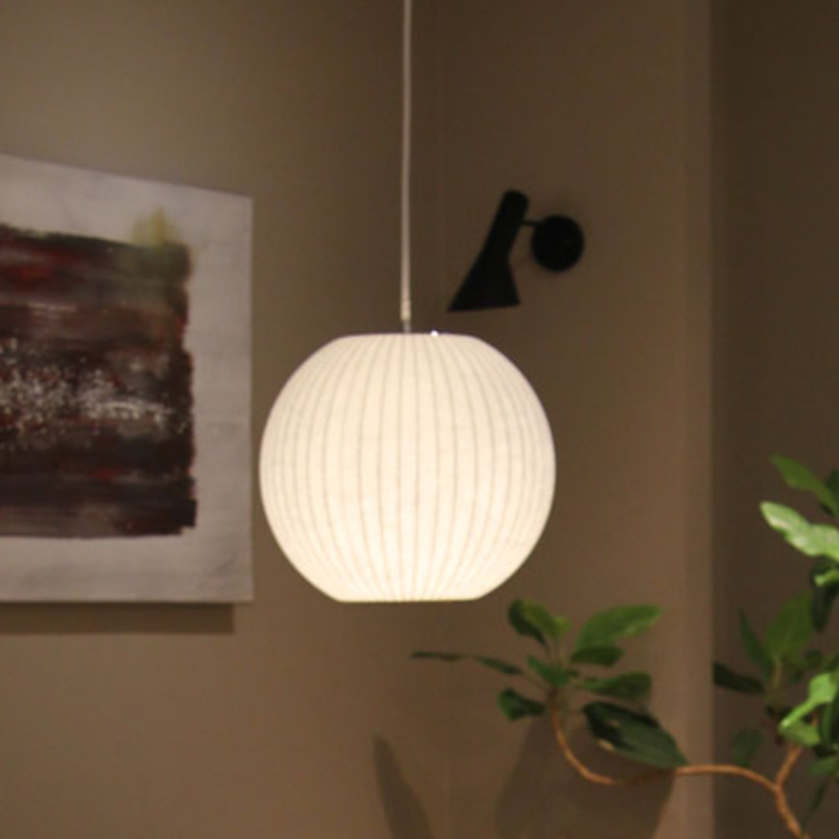 ペンダントライト バブルランプ ボール スモール ( リプロダクト LED ライト 照明 ランプ 吊り下げ 天井 シーリングライト 和モダン 北欧 モダン ジョージネルソン デザイナーズ )