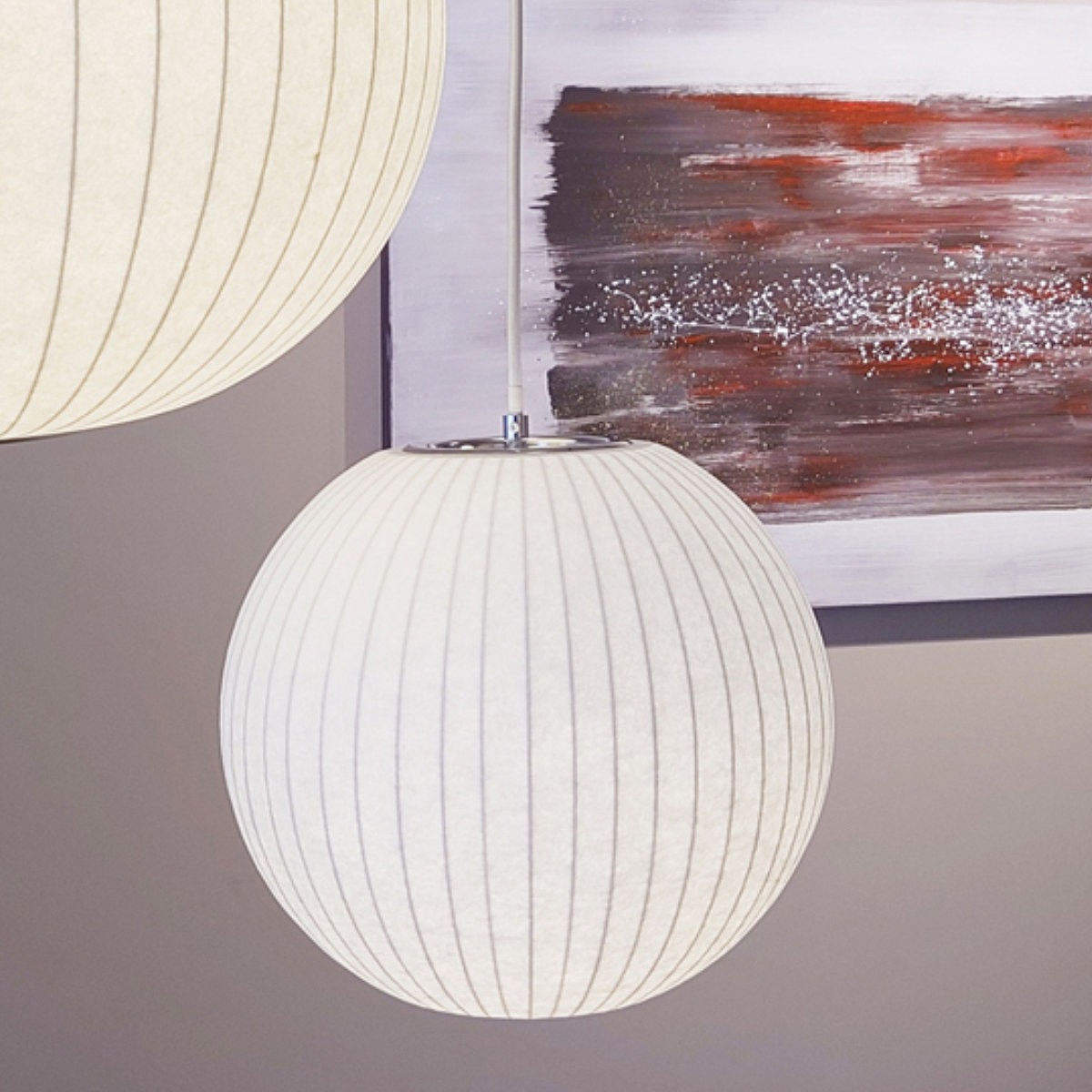 ペンダントライト バブルランプ ボール スモール ( リプロダクト LED ライト 照明 ランプ 吊り下げ 天井 シーリングライト 和モダン 北欧 モダン ジョージネルソン デザイナーズ )