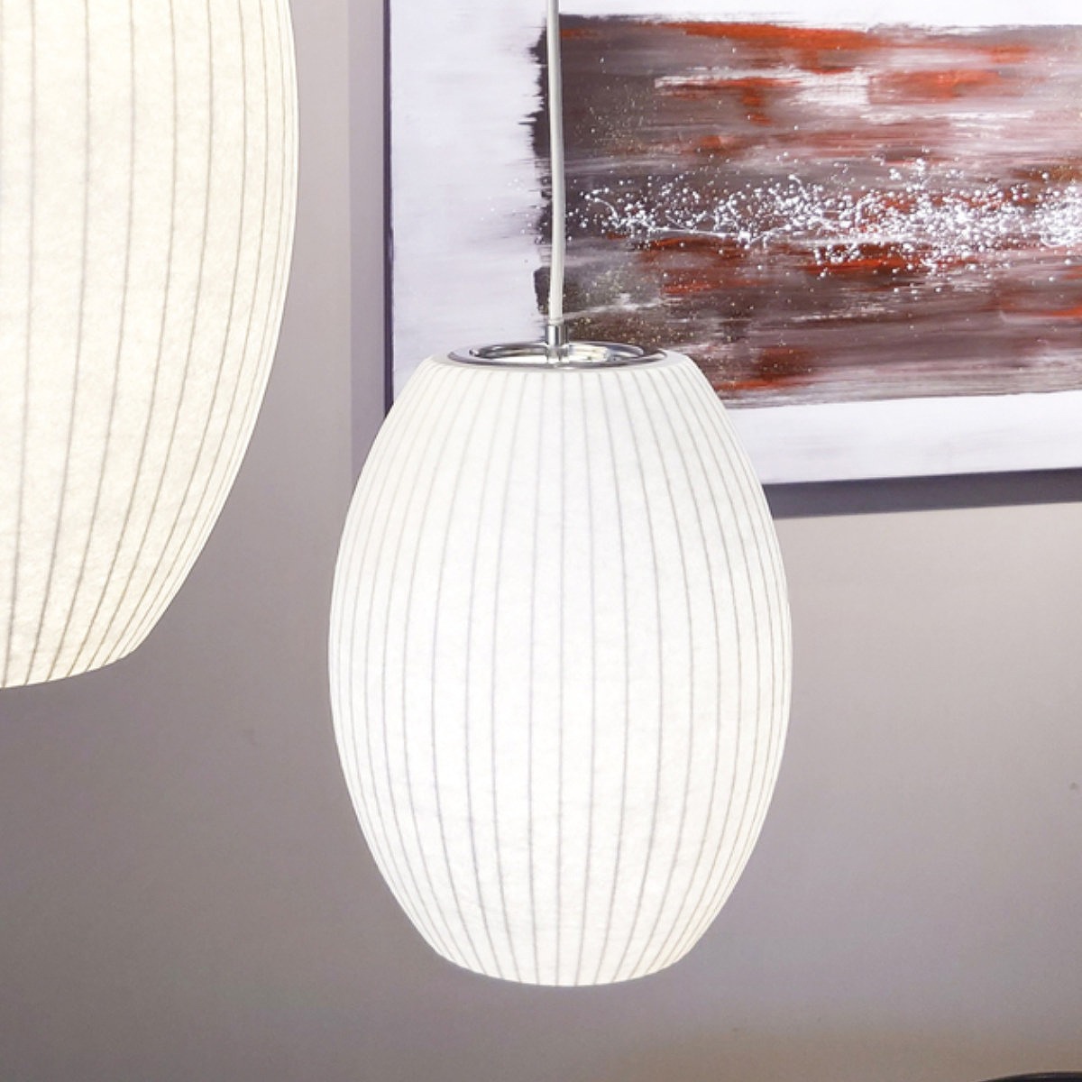 ペンダントライト バブルランプ シガー スモール ( リプロダクト LED ライト 照明 ランプ 吊り下げ 天井 シーリングライト 和モダン 北欧 モダン ジョージネルソン デザイナーズ )