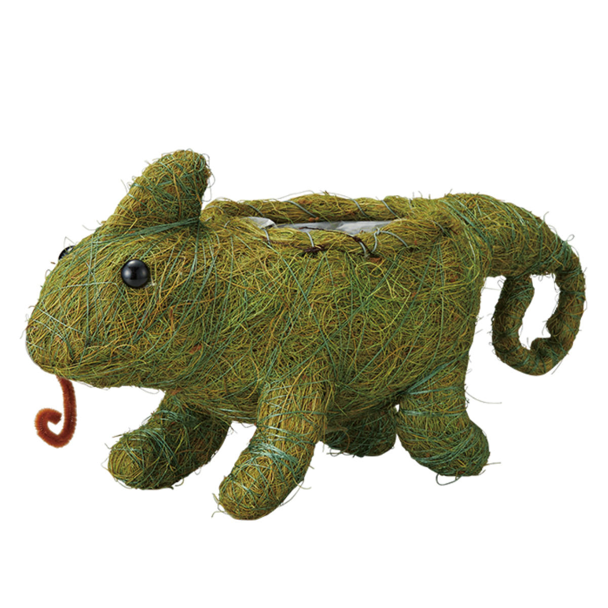 プランター ひだまりアニマルポット カメレオン ( 植木鉢 プラントポット 植物用ポット ポット 卓上ポット 鉢 爬虫類 鉢カバー プランターカバー 植物 花 観葉植物 多肉植物 サボテン 園芸 インテリア 雑貨 ガーデニング用品 )