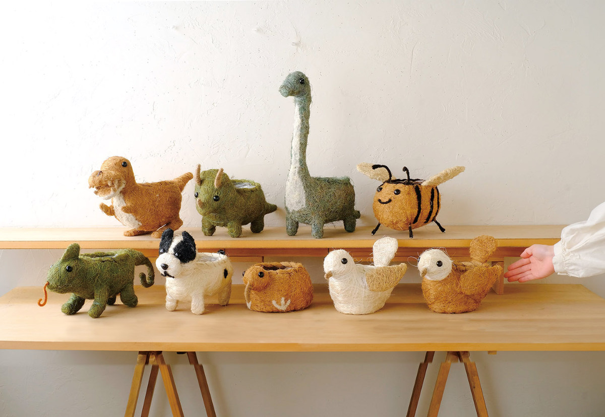 プランター ひだまりアニマルポット 小鳥 ( 植木鉢 プラントポット 植物用ポット ポット 卓上ポット 鉢 鳥 鉢カバー プランターカバー 植物 花 観葉植物 多肉植物 サボテン 園芸 インテリア 雑貨 ガーデニング用品 ) 【ブラウン】 ブラウン