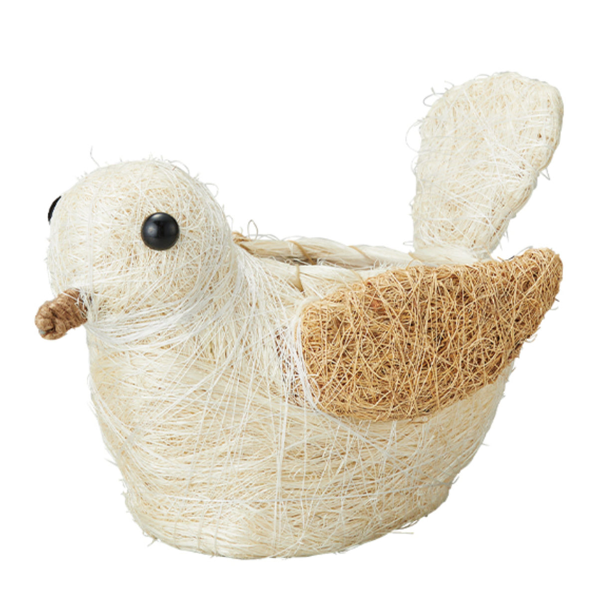 プランター ひだまりアニマルポット 小鳥 ( 植木鉢 プラントポット 植物用ポット ポット 卓上ポット 鉢 鳥 鉢カバー プランターカバー 植物 花 観葉植物 多肉植物 サボテン 園芸 インテリア 雑貨 ガーデニング用品 ) 【ブラウン】 ブラウン