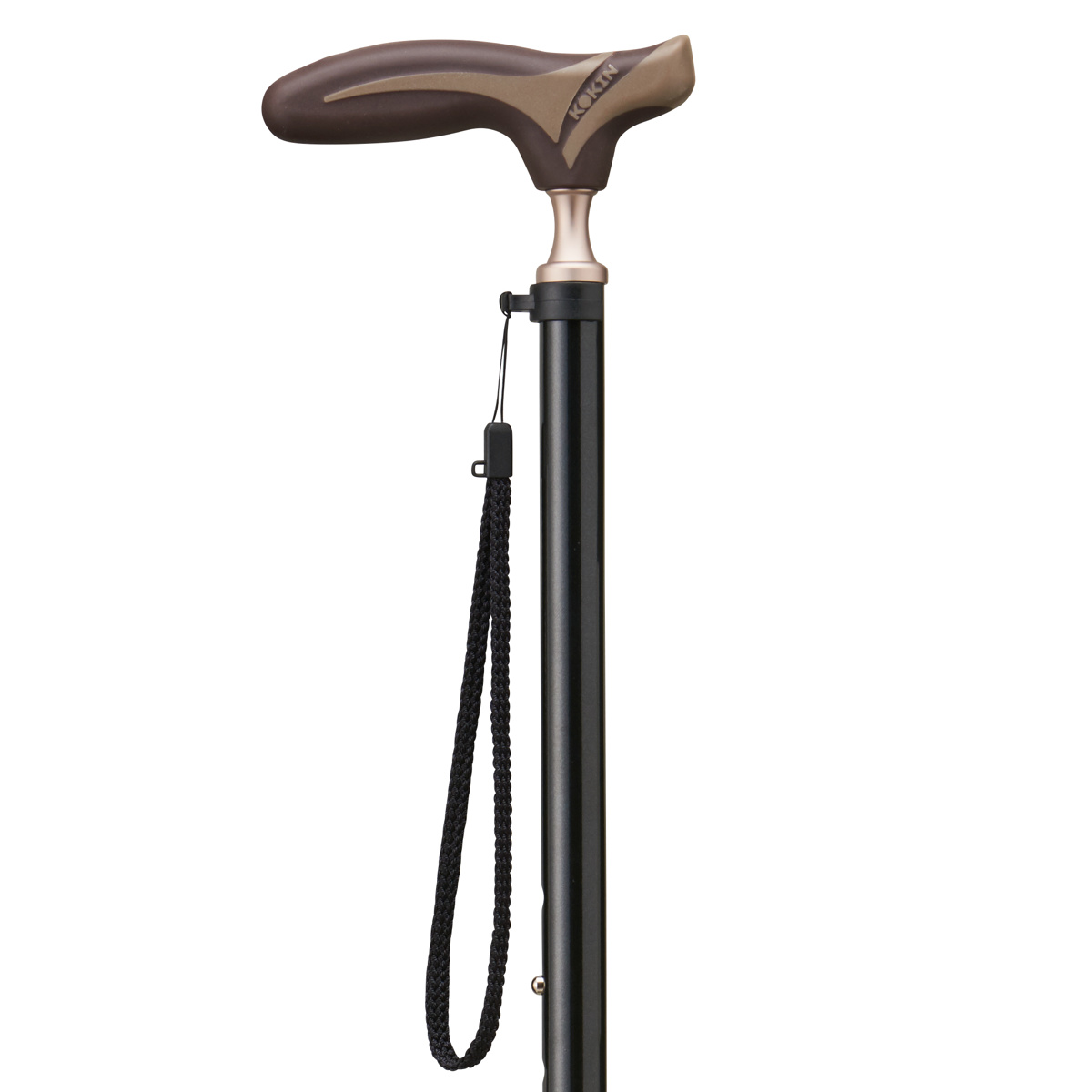 杖 伸縮タイプ 愛杖 抗菌グリップ アルミ 無地 ( つえ ツエ 伸縮杖 一点杖 伸縮 長さ調節 軽量 介護 歩行補助 高齢者 おしゃれ 介護用品 SGマーク 10段階調節 歩行 補助 リハビリ 衝撃吸収 転倒防止 ストラップ付き ) 【レッド】 レッド