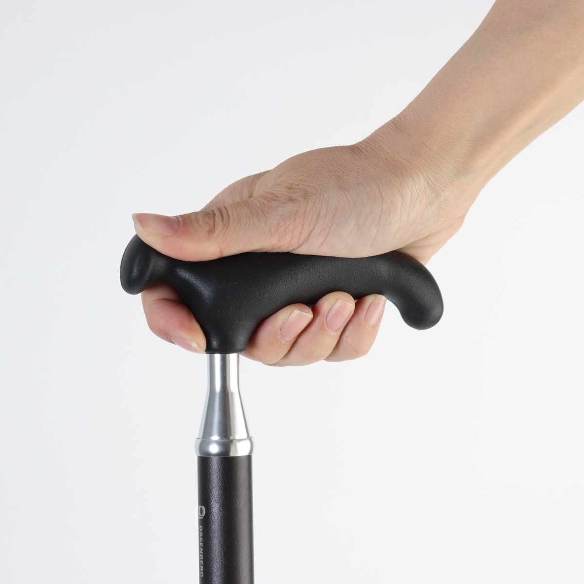 杖 伸縮 オッセンベルグ OSSシリーズ スリムネック ( つえ ステッキ 伸縮杖 一点杖 長さ調節 軽量 介護 歩行補助 高齢者 おしゃれ 介護用品 9段階調節 スリム 持ち運び コンパクト 歩行 補助 リハビリ ) 【ブラウン】 ブラウン