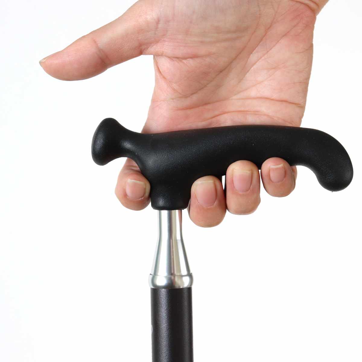 杖 伸縮 オッセンベルグ OSSシリーズ スリムネック ( つえ ステッキ 伸縮杖 一点杖 長さ調節 軽量 介護 歩行補助 高齢者 おしゃれ 介護用品 9段階調節 スリム 持ち運び コンパクト 歩行 補助 リハビリ ) 【ブラウン】 ブラウン