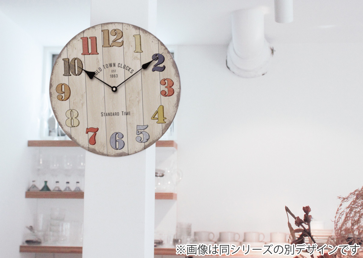 掛け時計 オールドルックウォールクロック NEW YORK （ 時計 壁掛け時計 掛時計 壁掛け かけ時計 とけい クロック アナログ