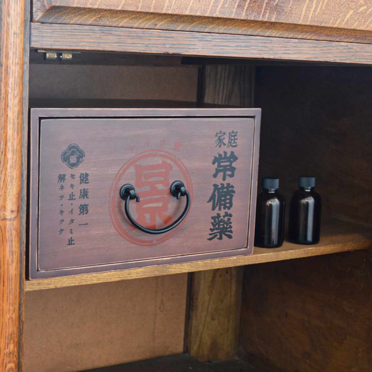 dショッピング |レトロ薬箱 ヤゴウ 木製 （ 薬箱 くすり箱 薬