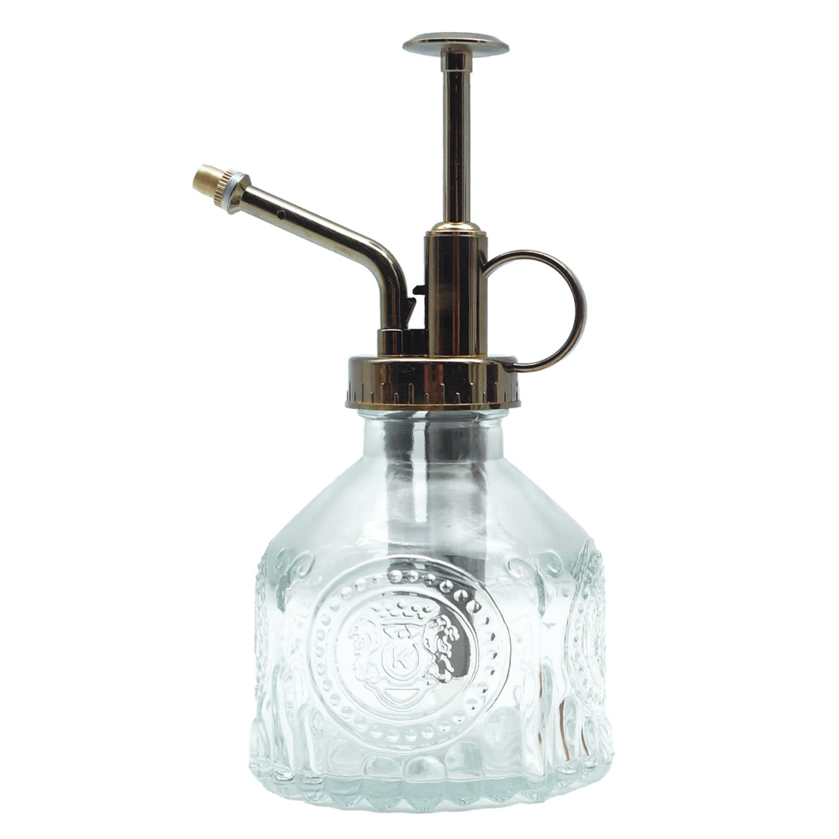 霧吹き ガラススプレイヤー ロイヤル ( ガラス スプレー ミストボトル スプレーボトル ガラス製 霧ふき 霧吹 おしゃれ ガーデニング 観葉植物 ディスプレイ お手入れ 190ミリ 水やり アンティーク調 ) 【アンバー】 アンバー