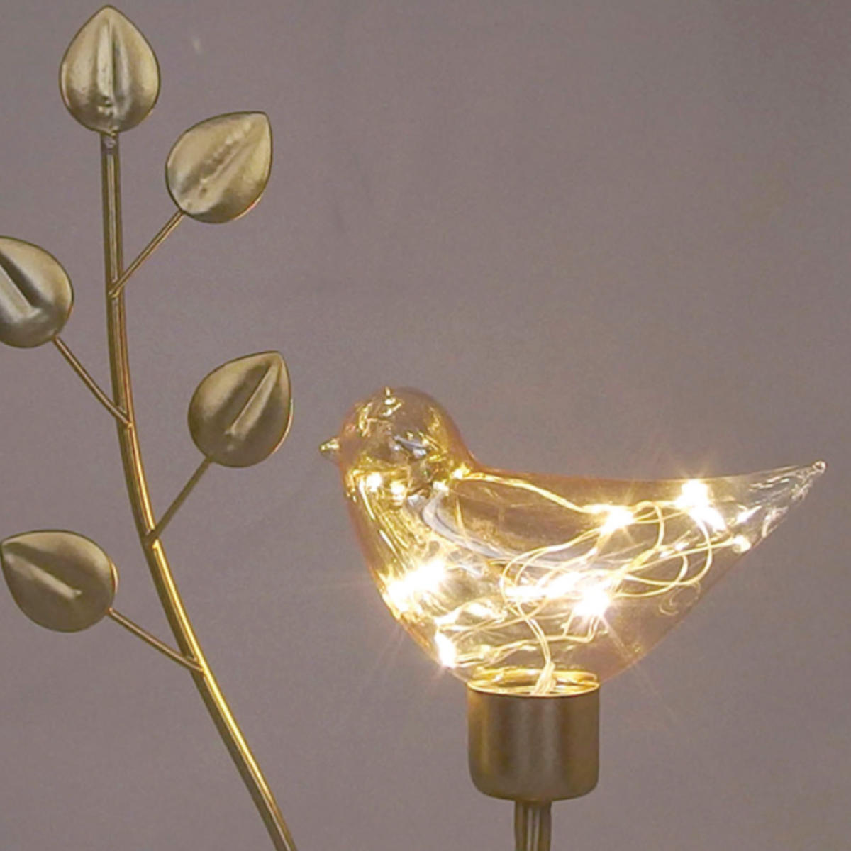 スタンドライト バード LEDライト インテリアライト ( 間接照明 卓上 テーブルランプ 卓上ライト LED 鳥 電池式 アニマル 動物 インテリア 寝室 リビング 読書灯 授乳灯 常夜灯 おしゃれ ホリデーシーズン クリスマス )