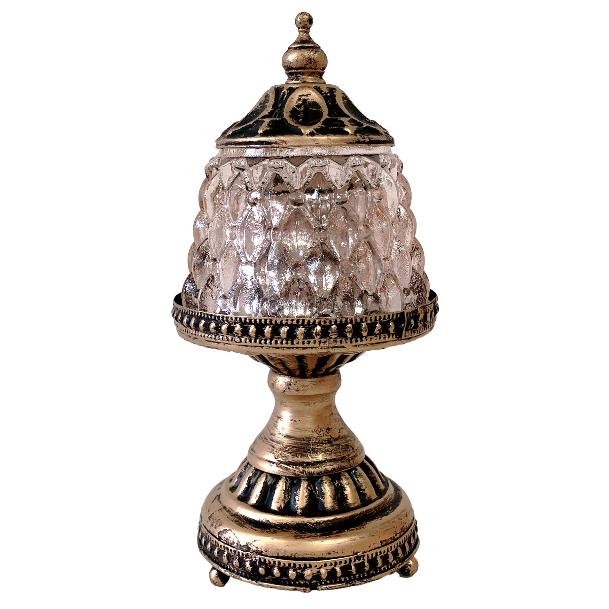 テーブルライト ビジュー アポロ LEDランタン ( 間接照明 卓上 テーブルランプ 卓上ライト LED ランタン 電池式 インテリア 高級感 寝室 リビング 読書灯 授乳灯 常夜灯 おしゃれ ホリデーシーズン クリスマス )