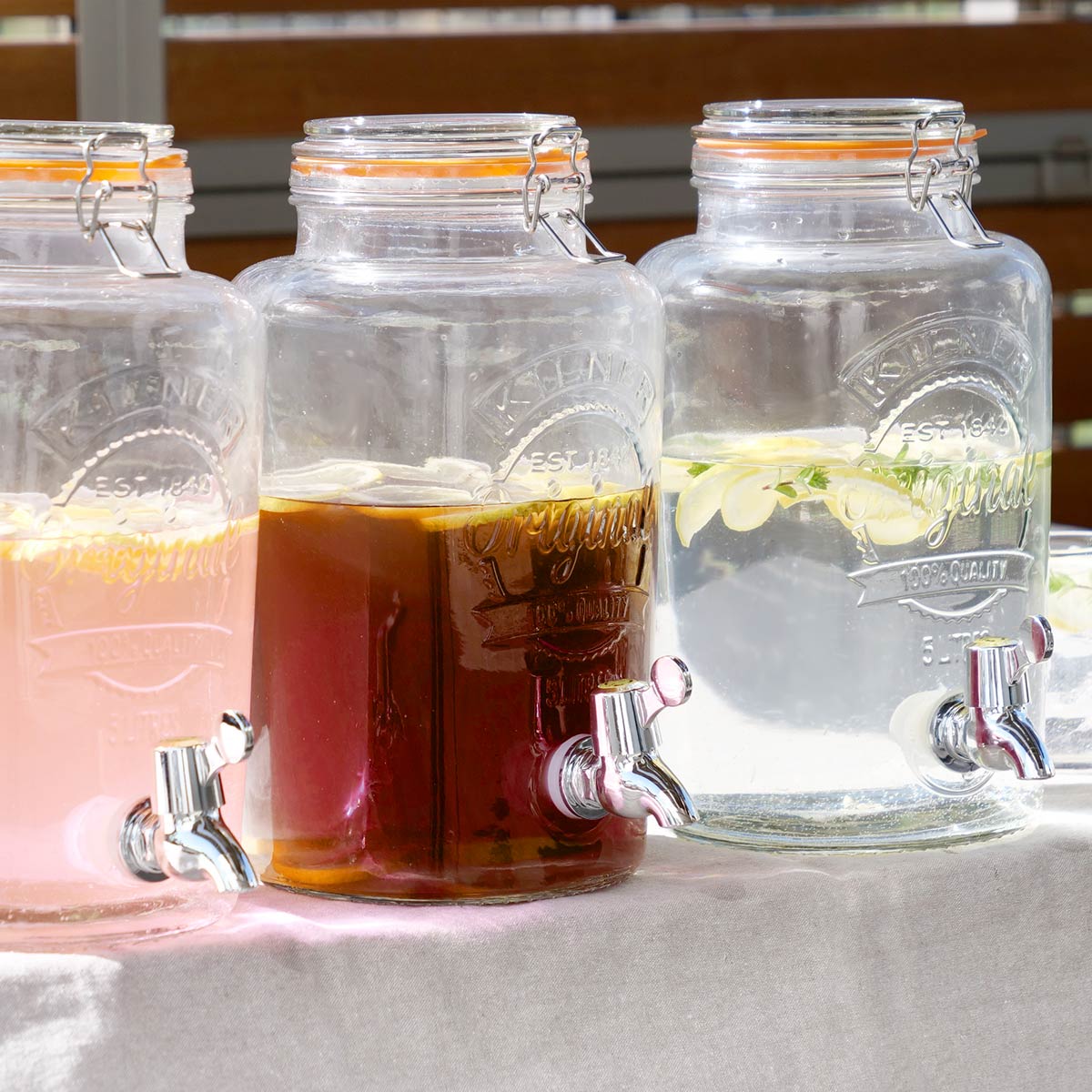 dショッピング |ディスペンサー KILNER DISPENSER 5L （ キルナー ドリンクサーバー ガラス ドリンクディスペンサー 蛇口付き  水差し ピッチャー 果実酒 ウォーターサーバー 梅酒 おしゃれ 水 ジュース 瓶 ギフト プレゼント パーティー ） カテゴリ：水筒の販売できる  ...