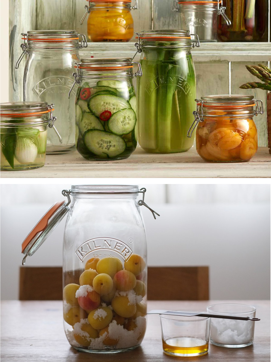 保存容器 KILNER ROUND CLIPTOP JAR 1.5L （ キルナー クリップトップジャー 保存瓶 ガラス 密閉 食洗機対応 保存 瓶  パッキン付き ガラス容器 食品 ガラス瓶 丸 調味料 密封容器 密閉容器 大きい 果実酒 梅酒 乾物 ）