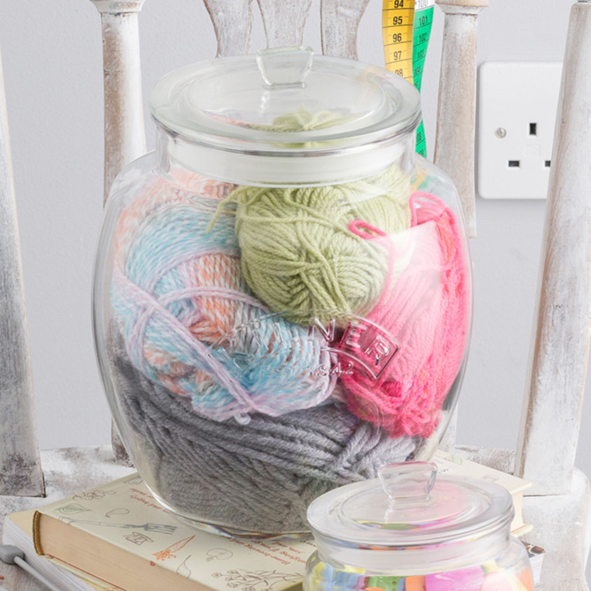 保存瓶 KILNER 4L Universal Push Top Storage Jar ( キルナー ガラス 食洗機対応 保存 瓶 密閉容器 ガラスジャー キャニスター ガラス保存瓶 お菓子 グラノーラ お米 調味料 小物入れ 4000ml おしゃれ )