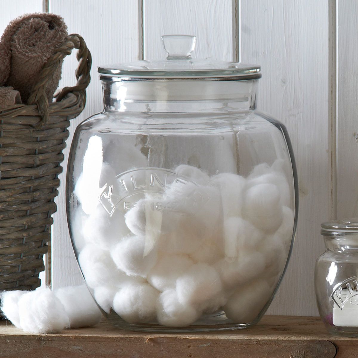 保存瓶 KILNER 4L Universal Push Top Storage Jar ( キルナー ガラス 食洗機対応 保存 瓶 密閉容器 ガラスジャー キャニスター ガラス保存瓶 お菓子 グラノーラ お米 調味料 小物入れ 4000ml おしゃれ )