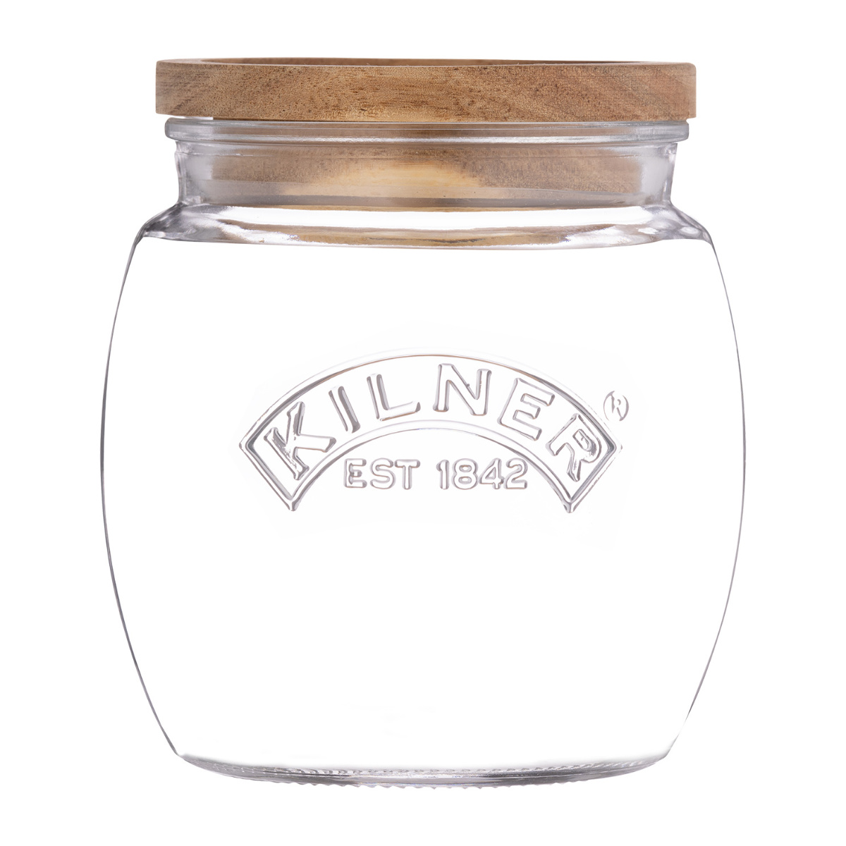 保存瓶 KILNER 木蓋 850ml Universal Jar Acacia Wooden Lid ( キルナー ガラス 木製フタ 食洗機対応 密閉容器 ガラスジャー キャニスター ガラス保存瓶 お菓子 グラノーラ ピクルス 調味料 小物入れ おしゃれ )