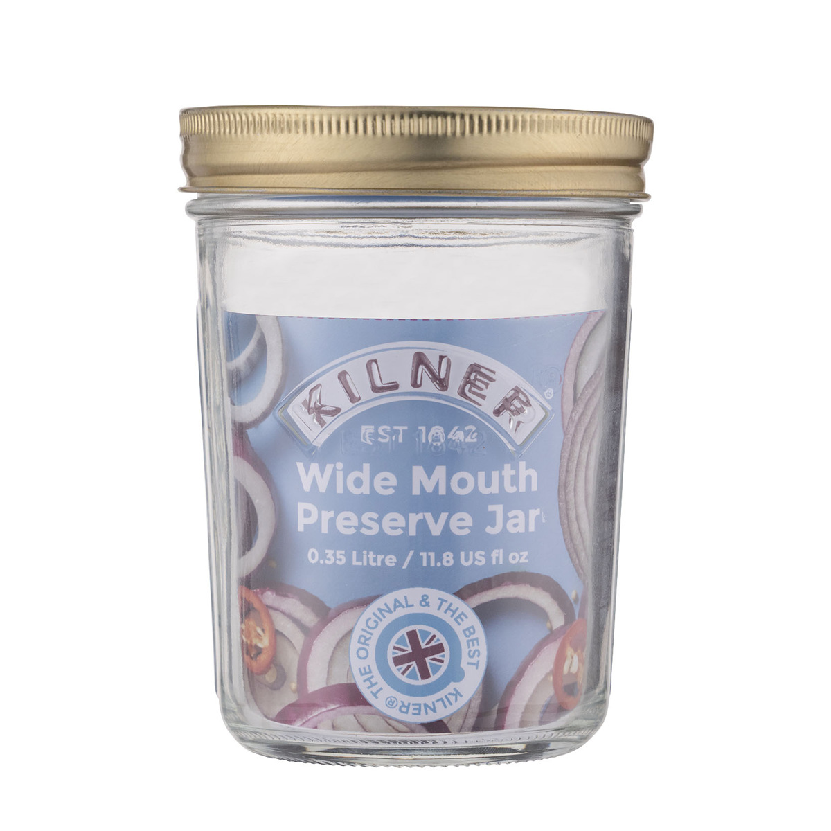 保存瓶 KILNER 350ml Wide Mouth Preserve Jar ( キルナー 保存瓶 食洗機対応 保存 瓶 ガラス ガラス容器 キャニスター 食品 ワイドマウスプリザーブジャー 調味料 密封容器 ジャム ピクルス 乾物 広口 )