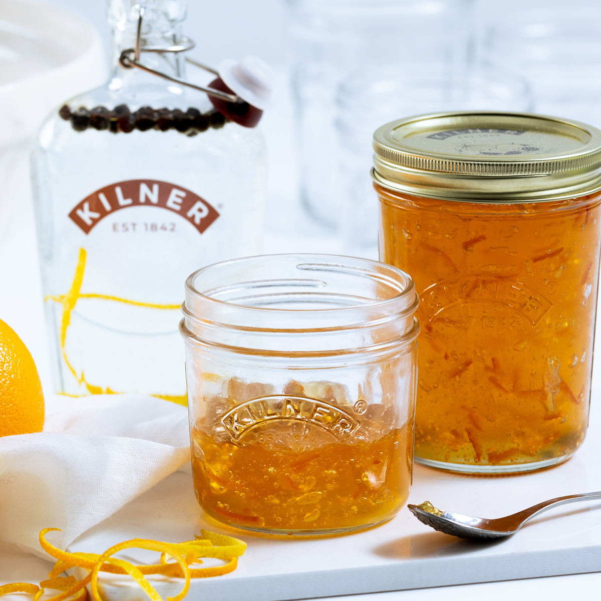 保存瓶 KILNER 4個セット 350ml Wide Mouth Preserve Jar ( キルナー 保存瓶 食洗機対応 保存 瓶 ガラス ガラス容器 キャニスター 食品 ワイドマウスプリザーブジャー 調味料 密封容器 ジャム ピクルス )